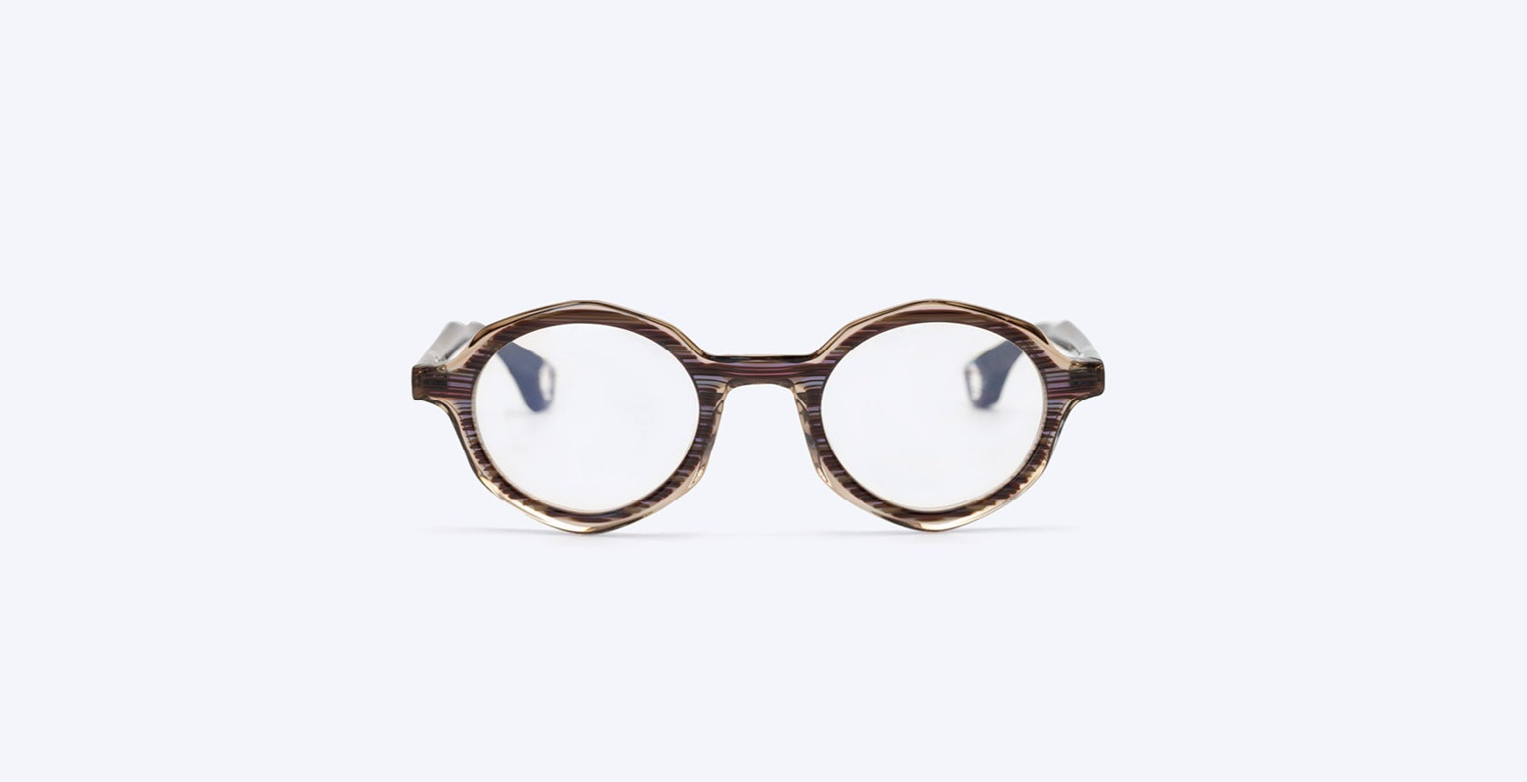 Blake Kuwahara Landis Sunglasses in Indigo Stripe