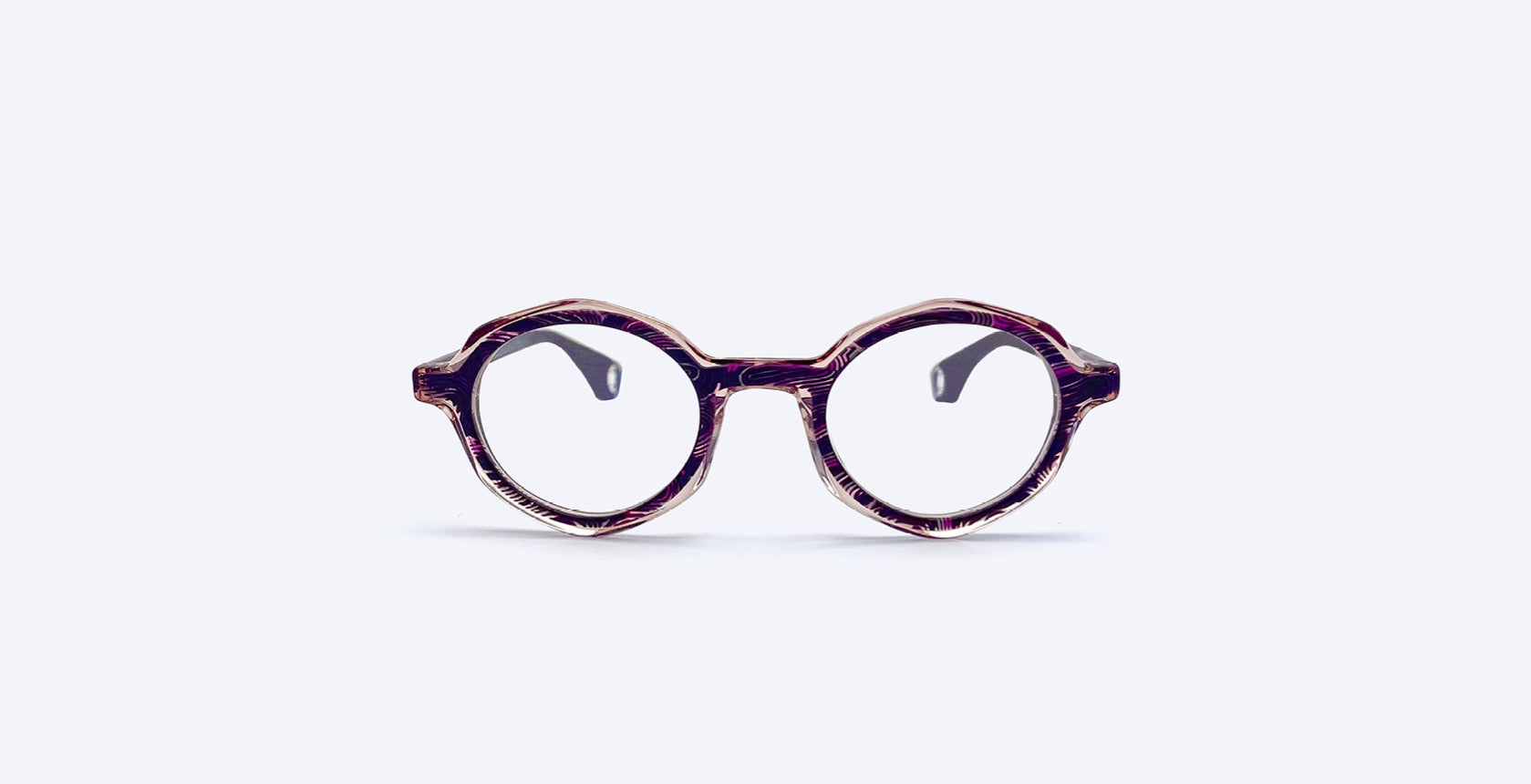 Blake Kuwahara Landis Optical in Violet Marble