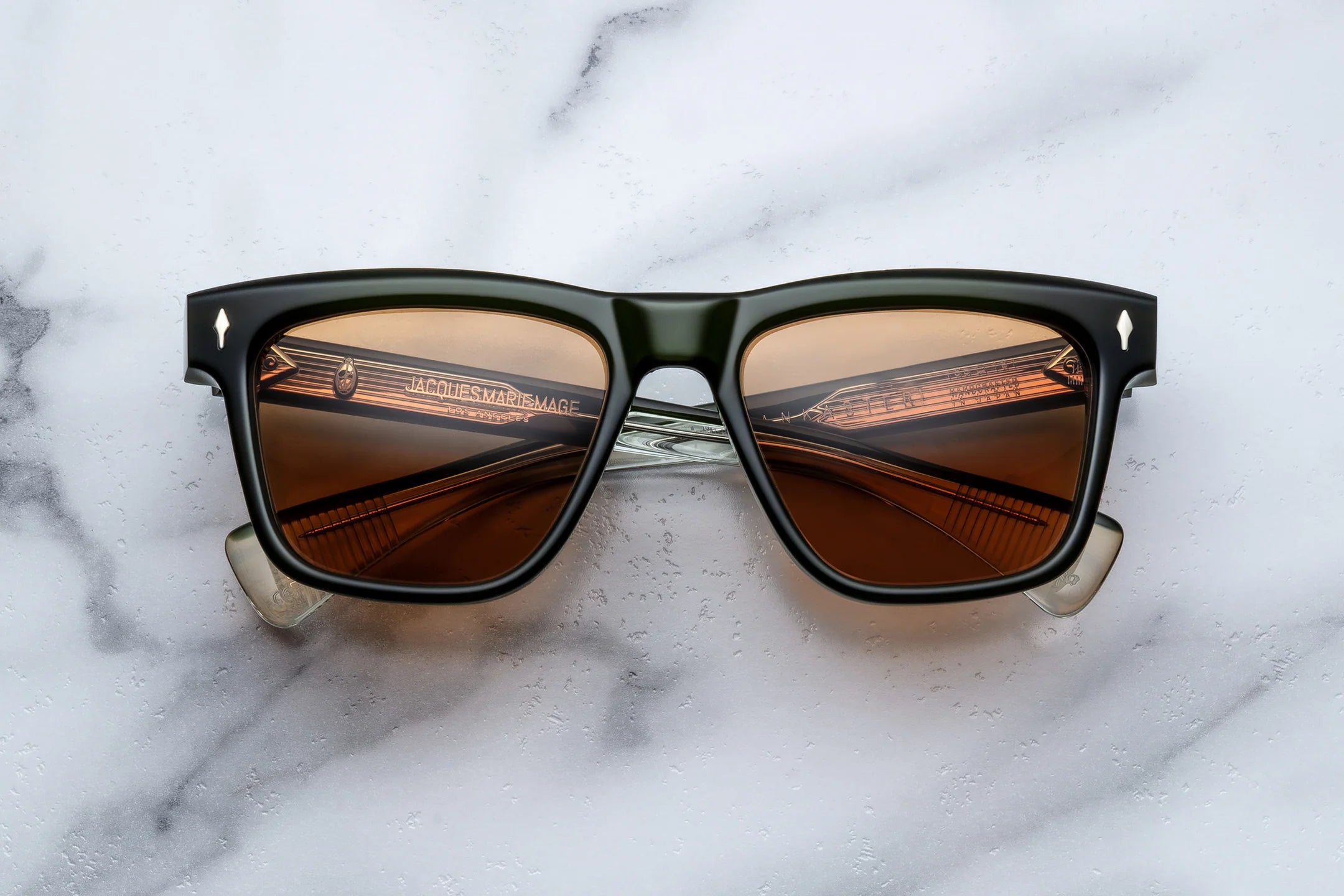 Jacques Marie Mage Lankaster in 18L Borneo Orange - Luxury Eyewear