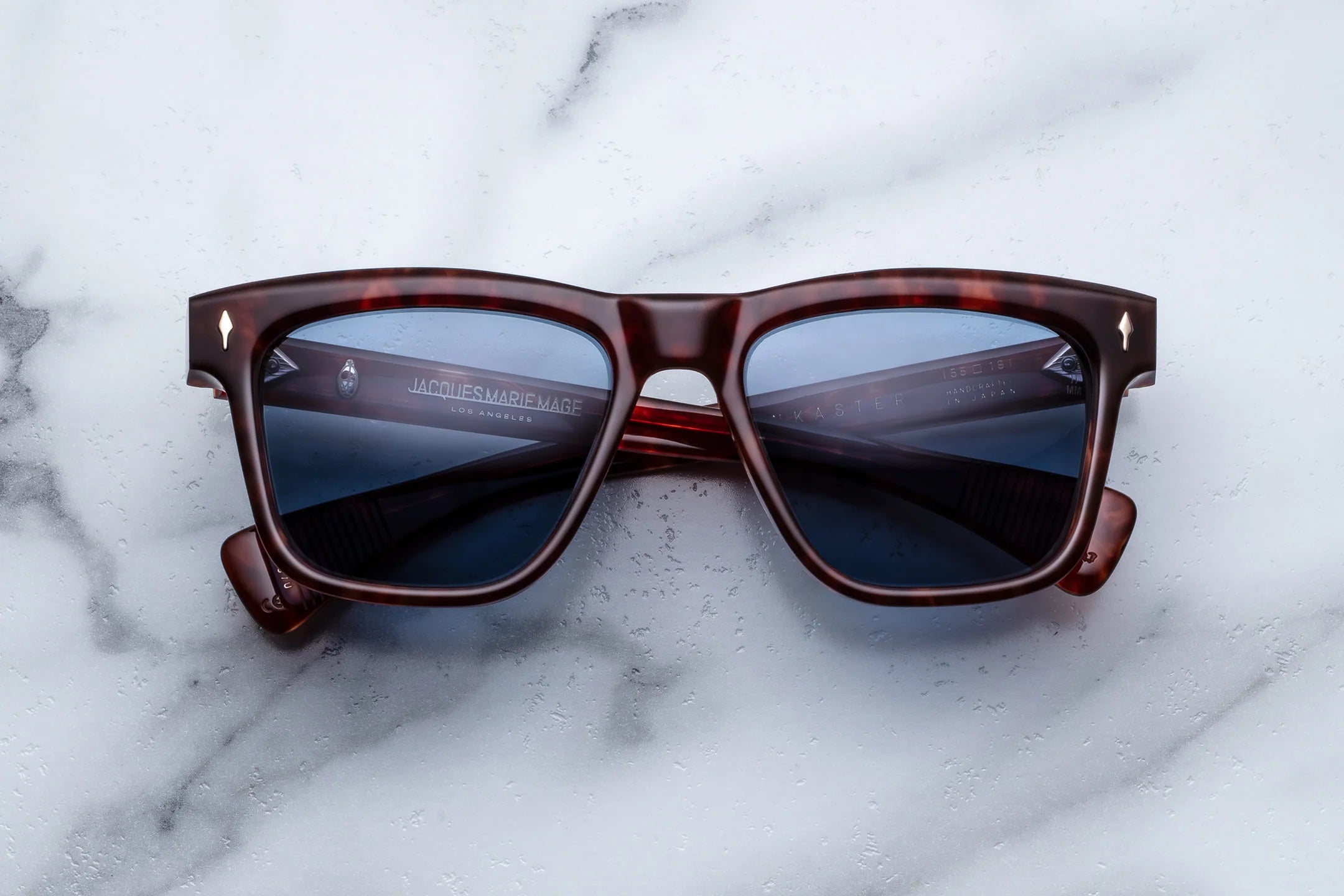 Jacques Marie Mage Lankaster in 7U Breccia Prussian Blue - Luxury Eyewear