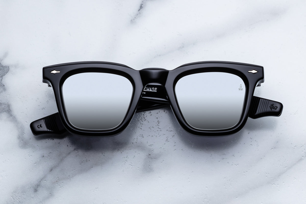 Jacques Marie Mage Leclair Sunglasses in K3 Black Mirror Charcoal Flash