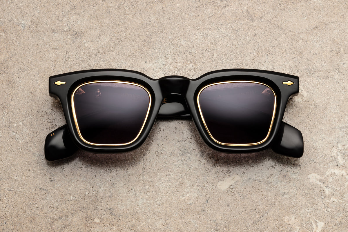 Jacques Marie Mage Leclair Horn Sunglasses in 17W Blackbuck Charcoal