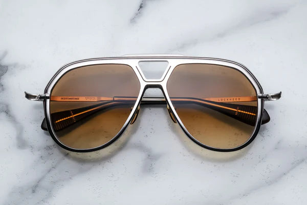 Jacques Marie Mage Lockheed in 17K Autumn Brown Tri Gradient - Luxury Eyewear