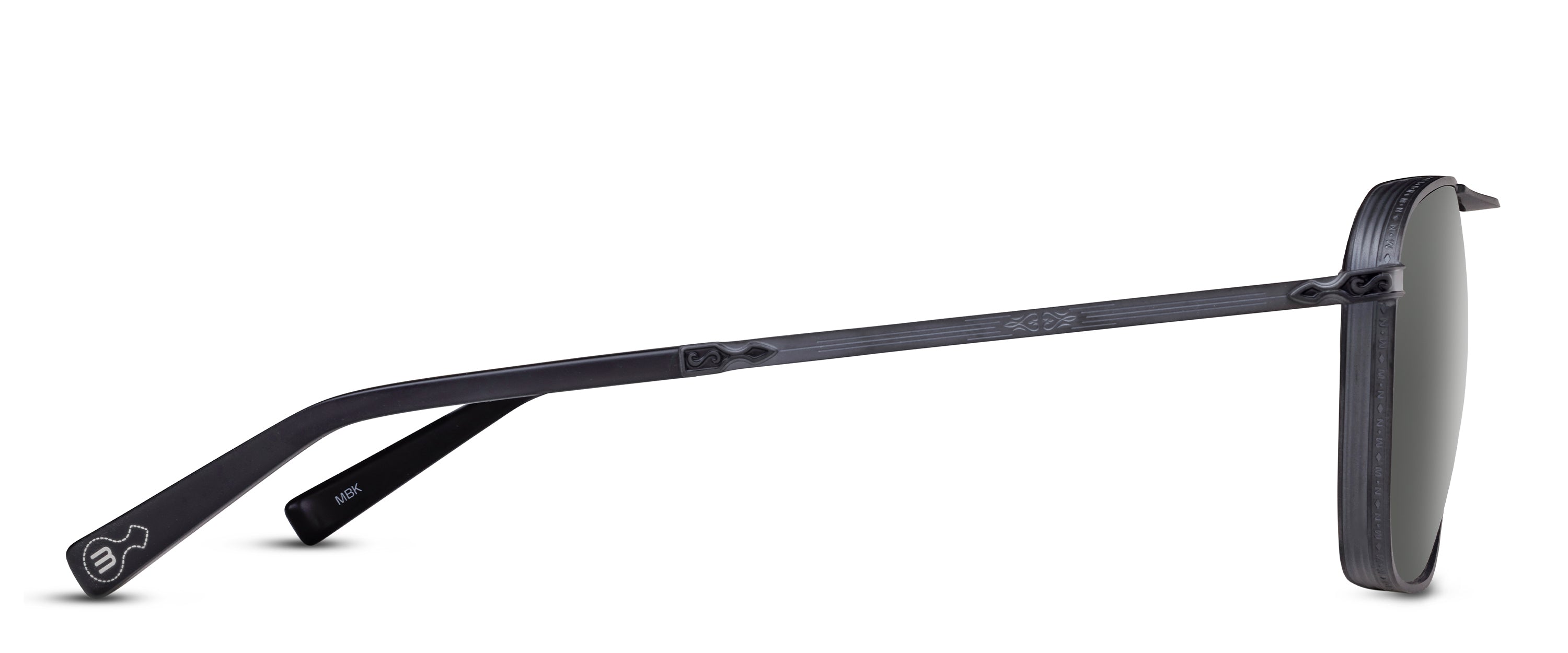 Matsuda M3135 MATTE BLACK GREY Profile
