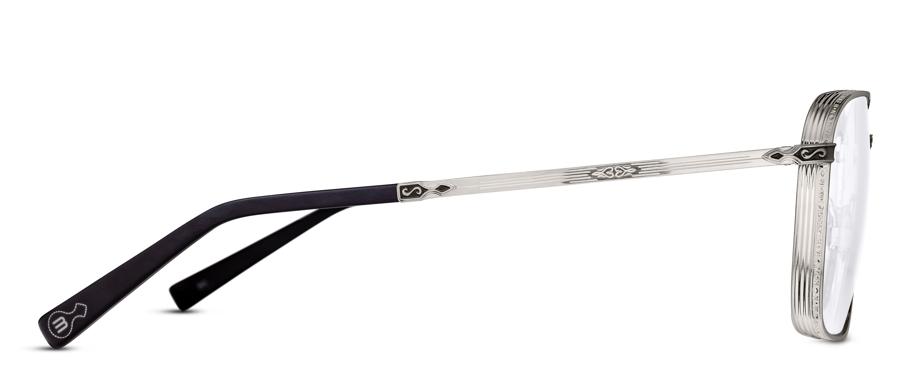Matsuda M3160 BS BRUSHED SILVER profile view