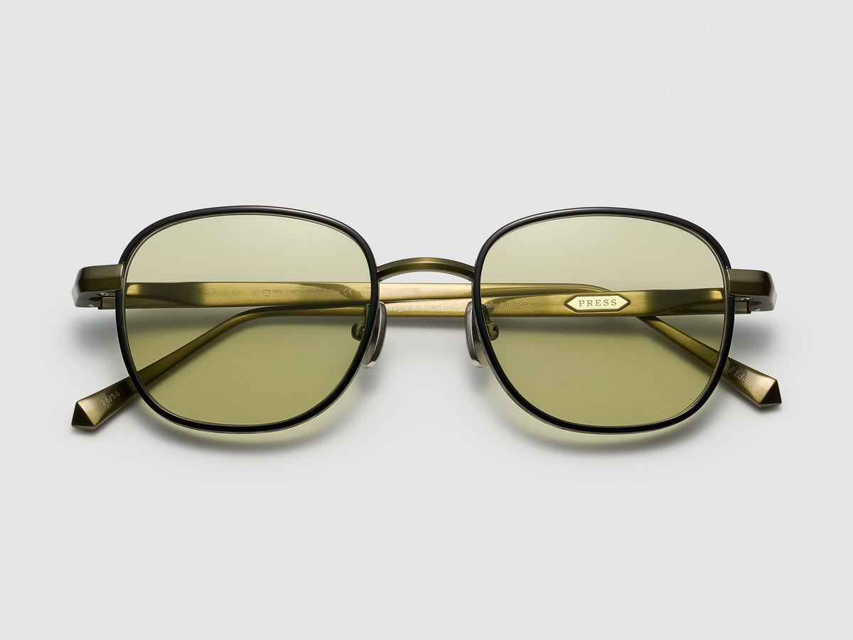 Press Mad Cap Sunglasses in CAMO/LIGHT GREEN