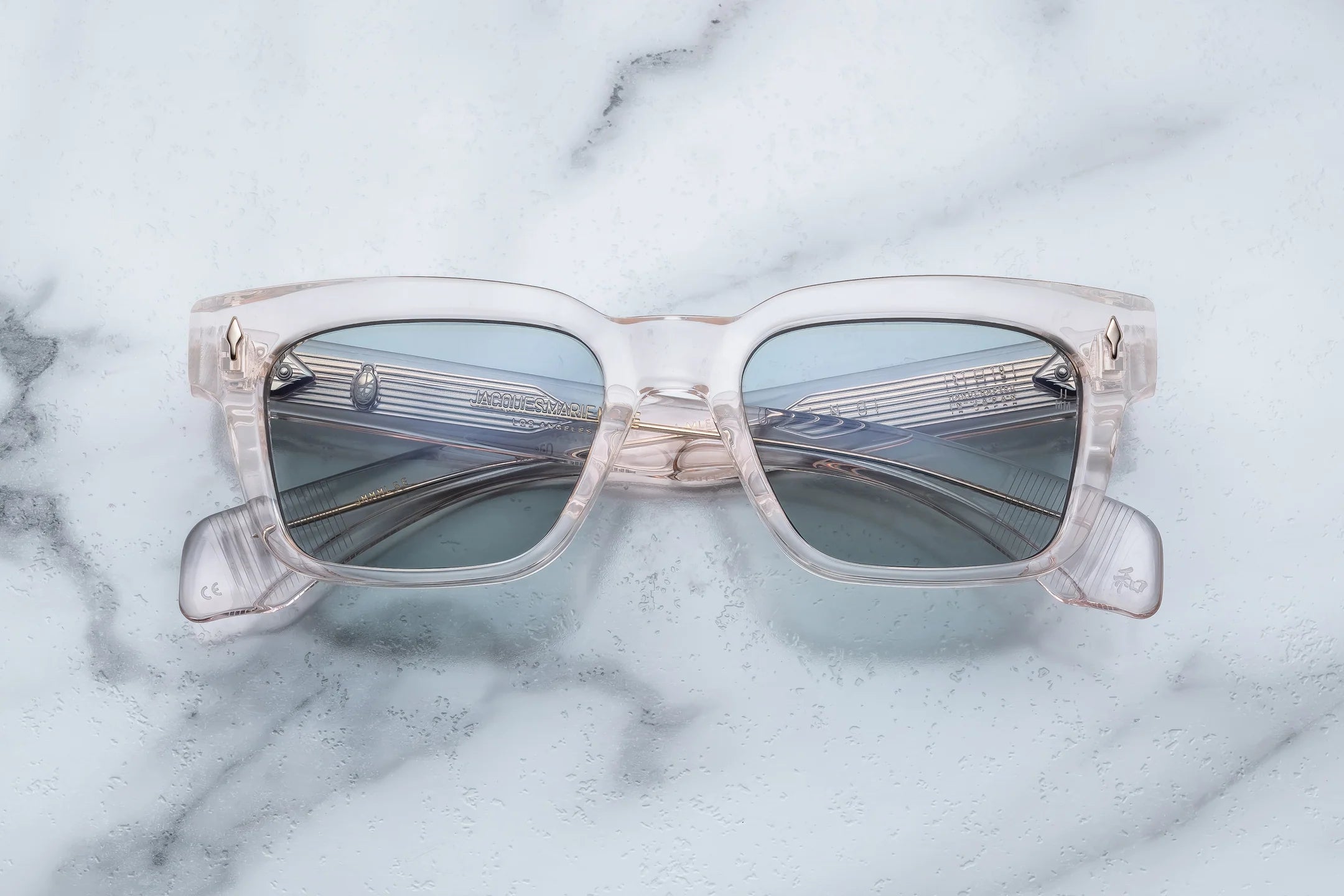 Jacques Marie Mage Molino (51mm) in 5E Cameo Blue - Luxury Eyewear