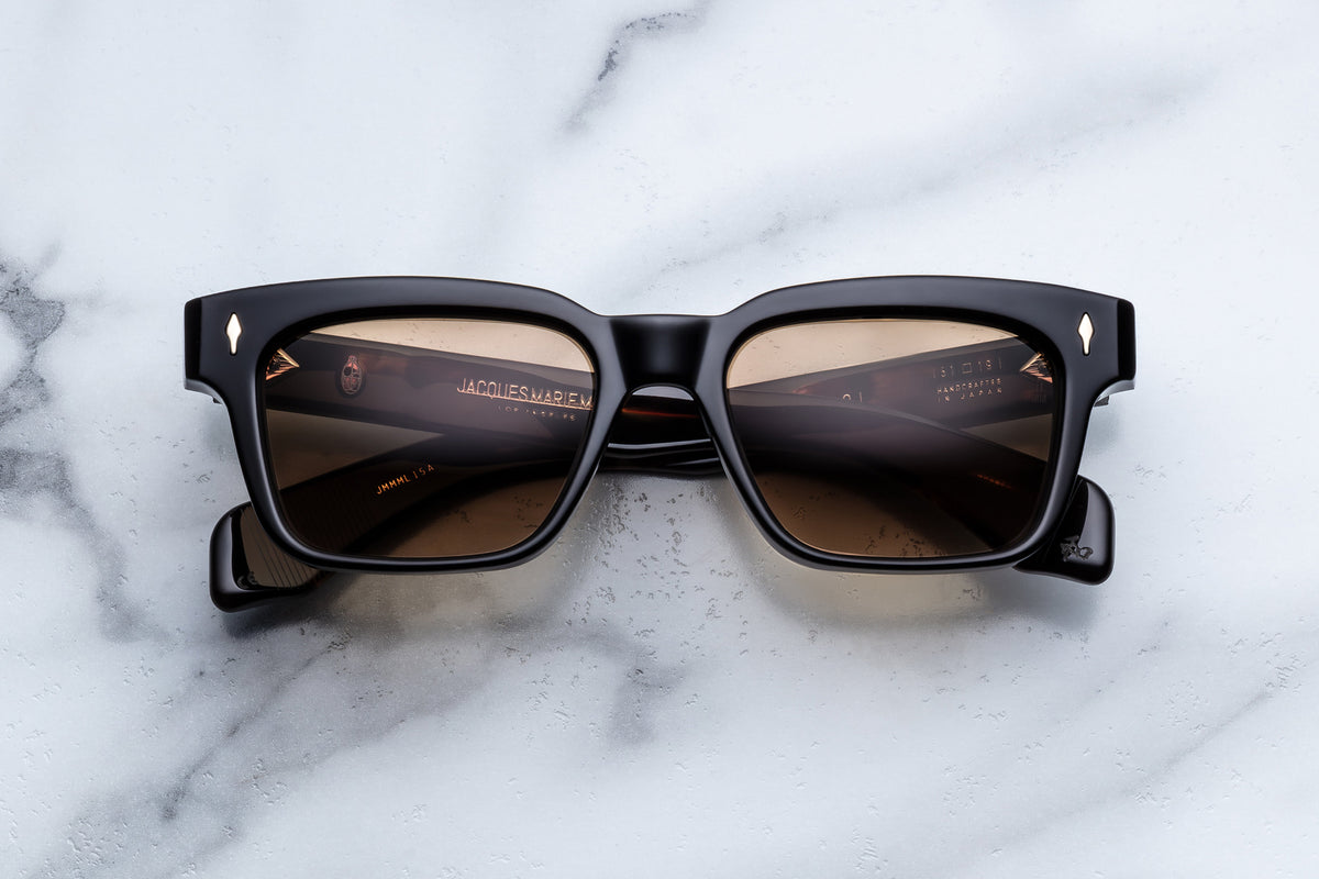 Jacques Marie Mage Molino 51 Sunglasses in 15A Noir 15 Brass Gradient