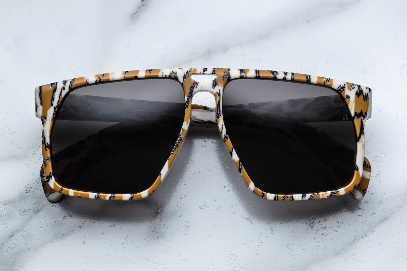 Jacques Marie Mage Neptune in 9T Cheetah Dusk - Luxury Eyewear