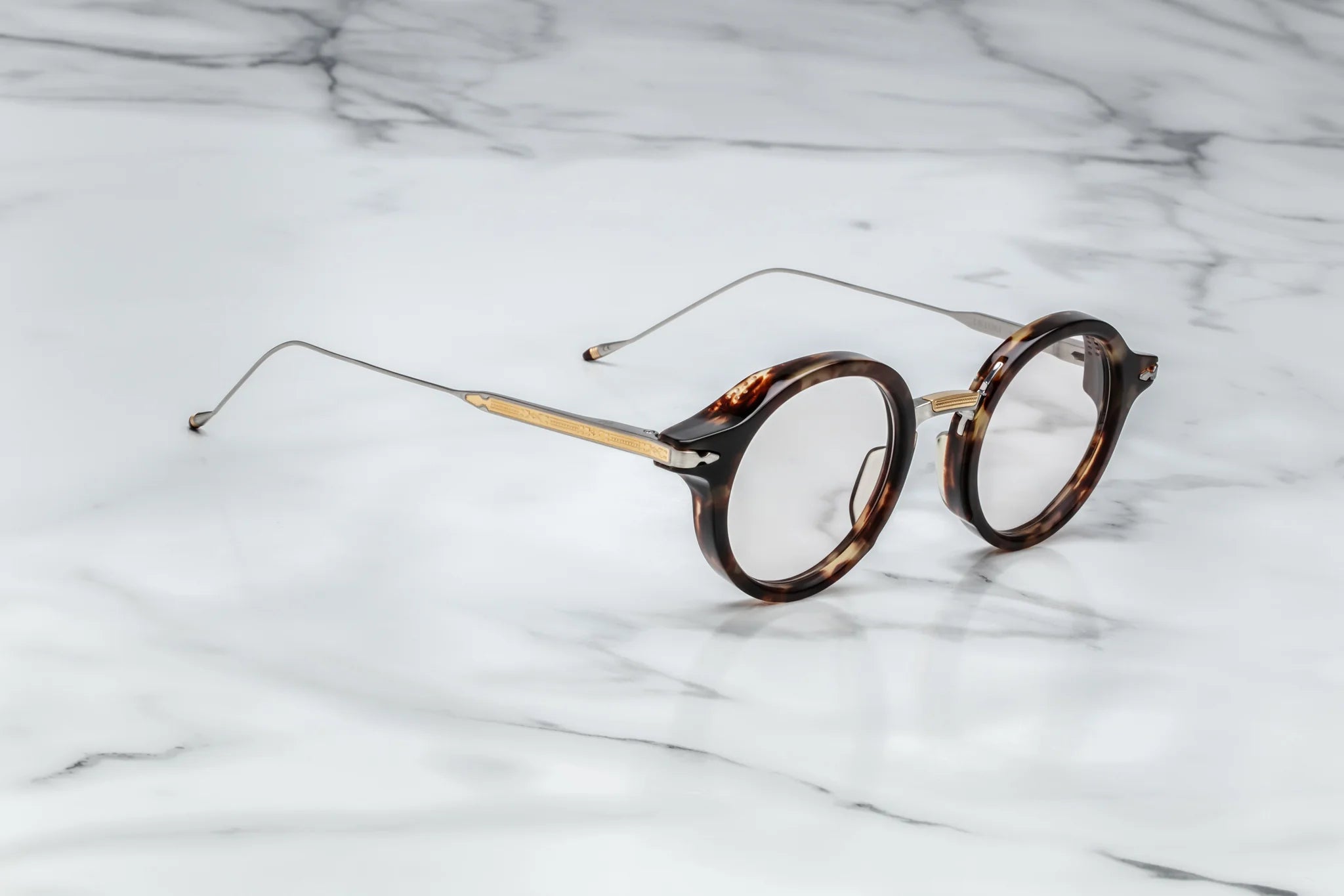 Jacques Marie Mage Norman in 02 Havana Superlight Brown - Side View