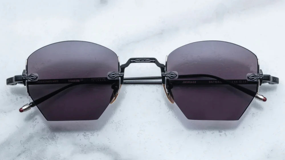 Jacques Marie Mage Oatman in 88 Black Charcoal - Luxury Eyewear