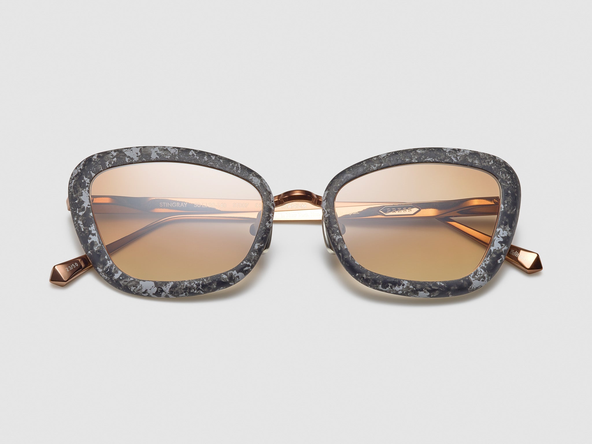 Press Stingray Marble Black Marble / Rose Gold