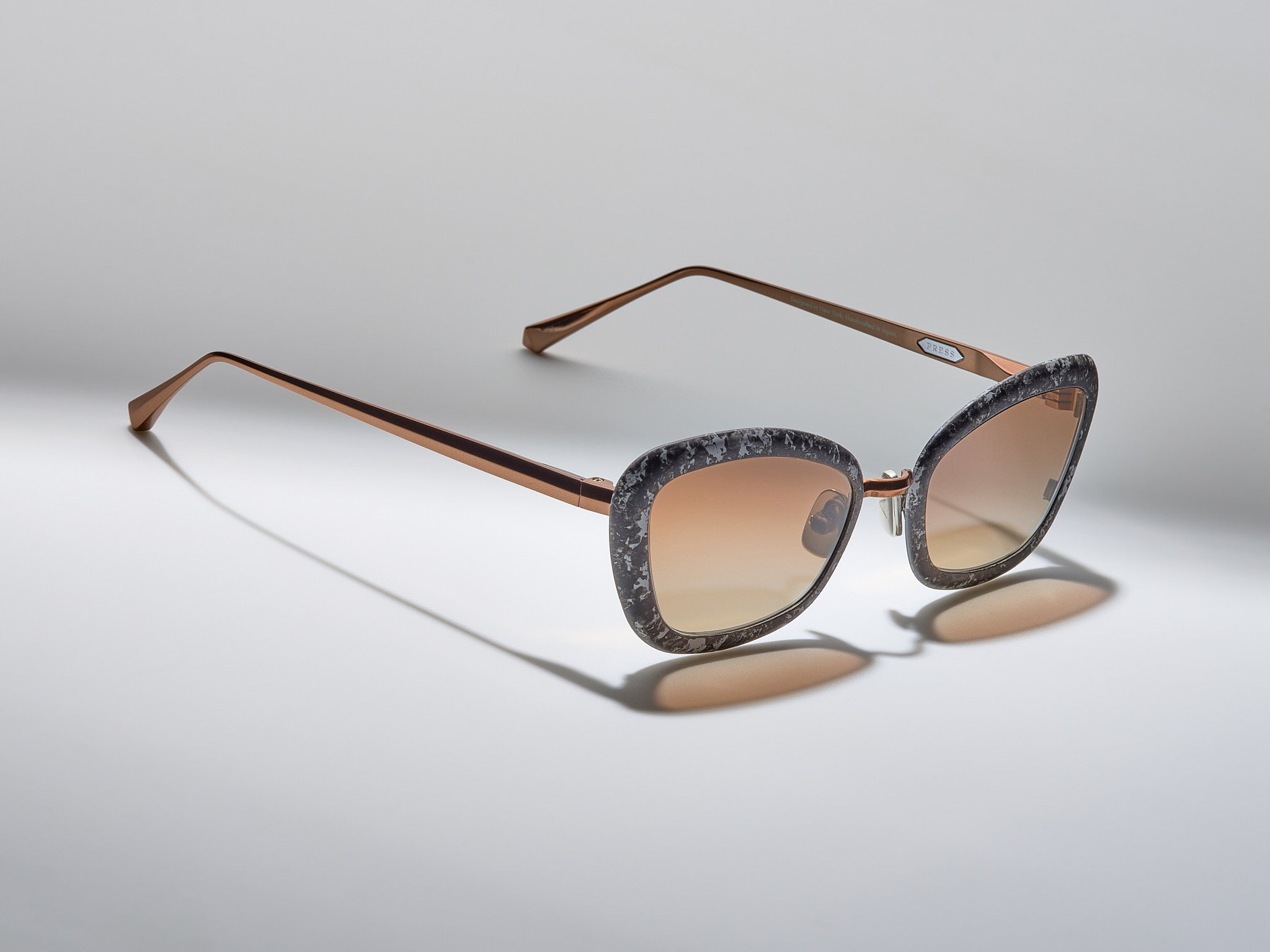 Press Stingray Marble Black Marble / Rose Gold