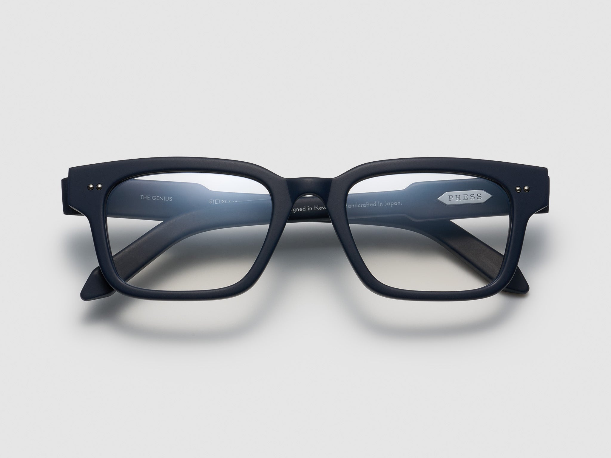 Press The Genius Optical Matte Navy / Silver