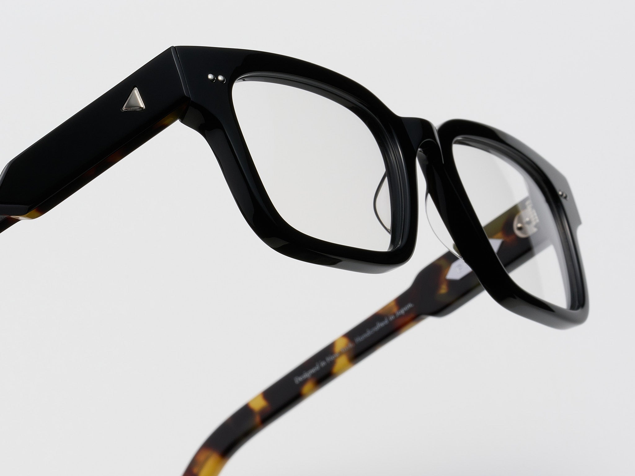 Press The Genius Optical Black Tortoise / Silver