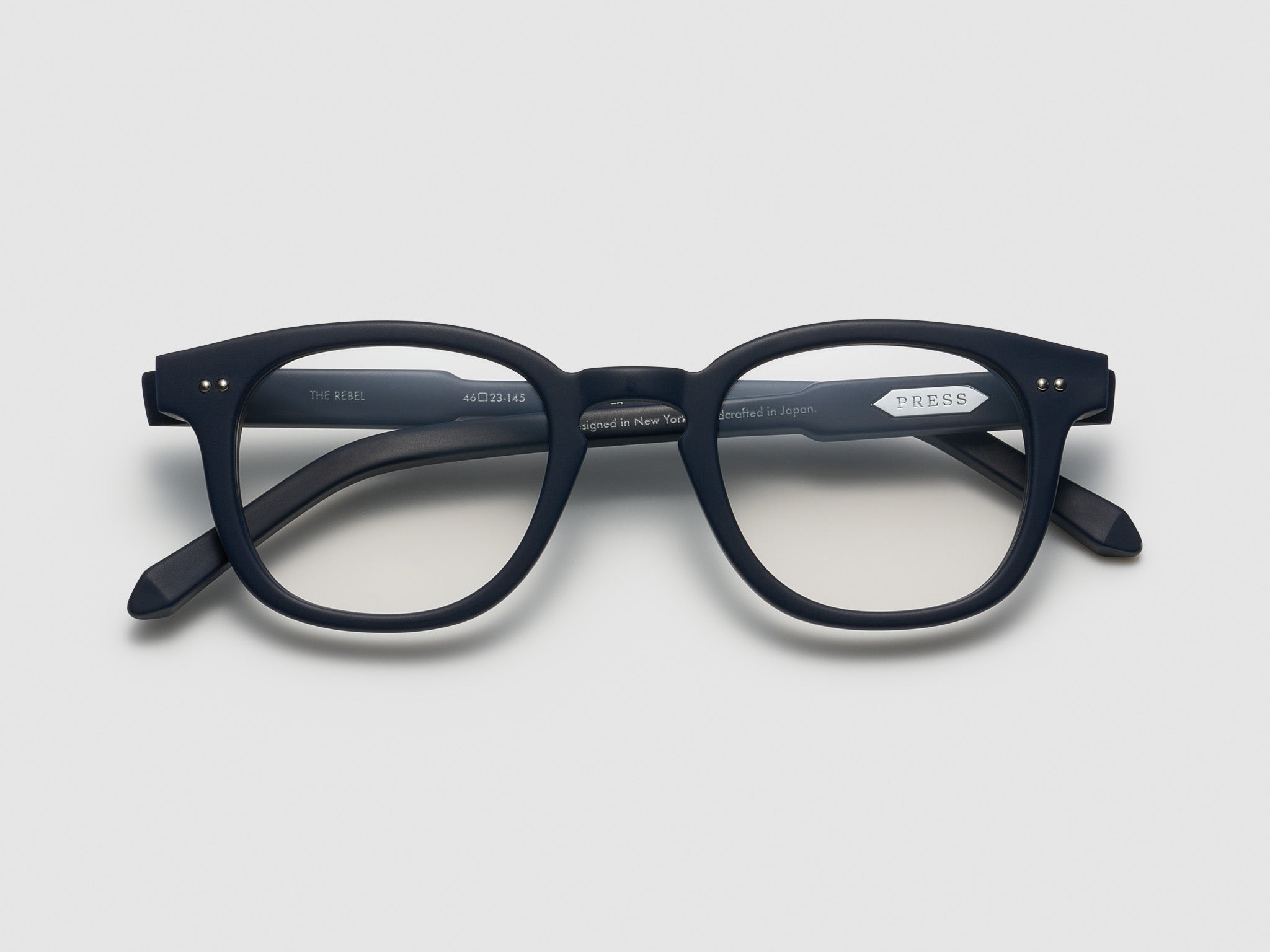 Press The Rebel Optical Matte Navy / Silver