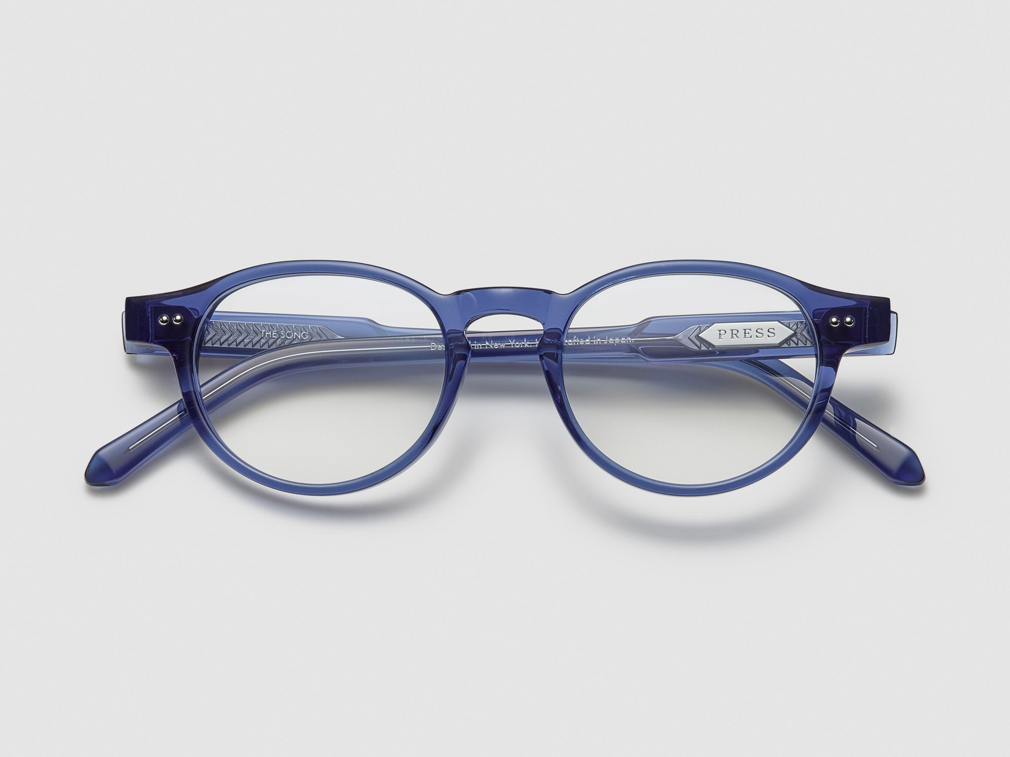 Press The Song Optical Blue Crystal / Silver