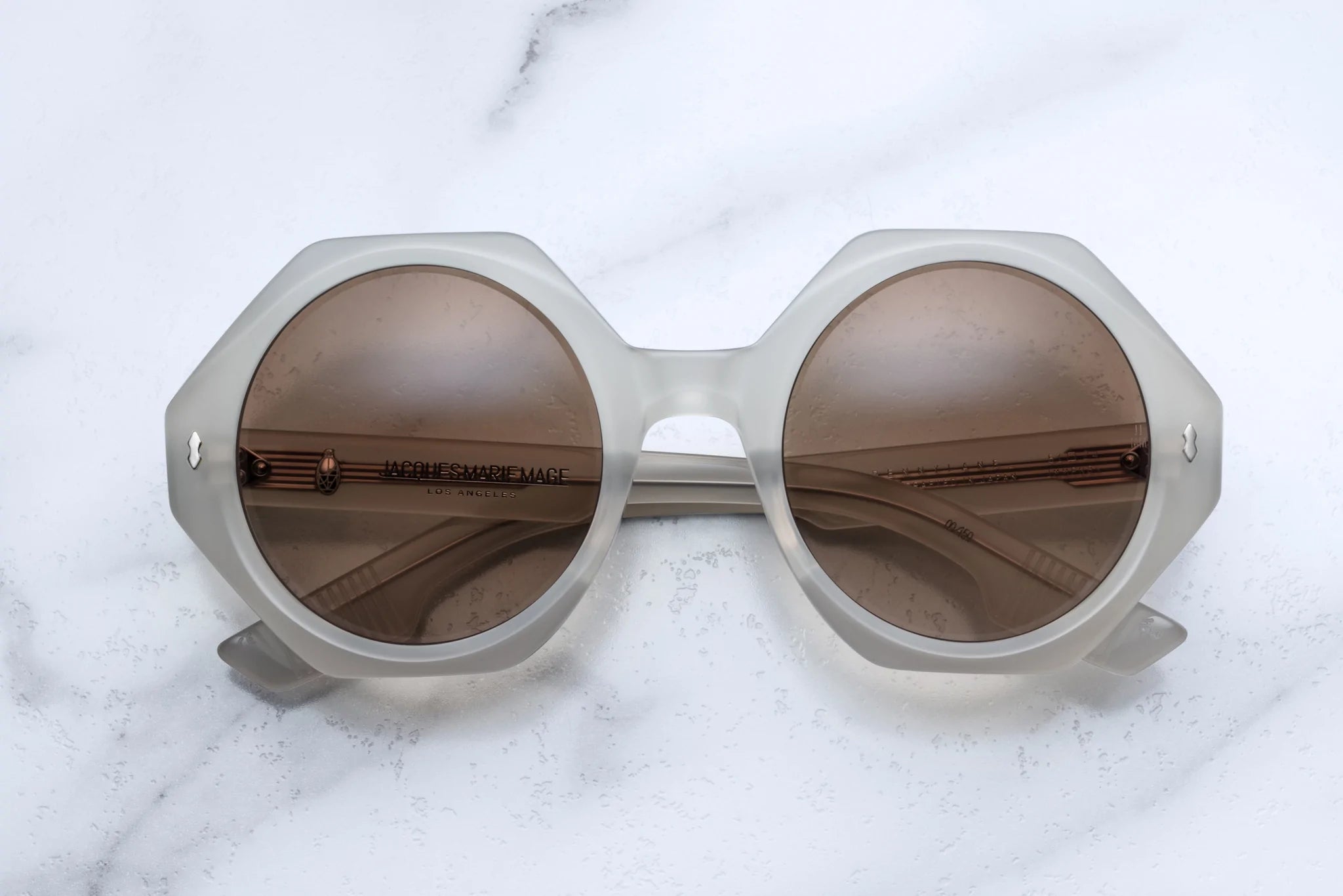 Jacques Marie Mage Pennylane in 8K Dune Brass - Luxury Eyewear