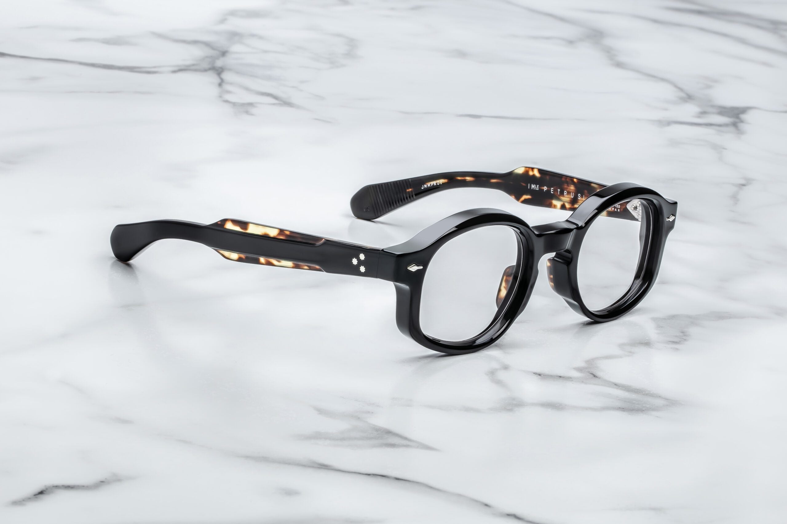 Jacques Marie Mage Petrus (Optical) in 01 Noir Superlight Grey - Side View
