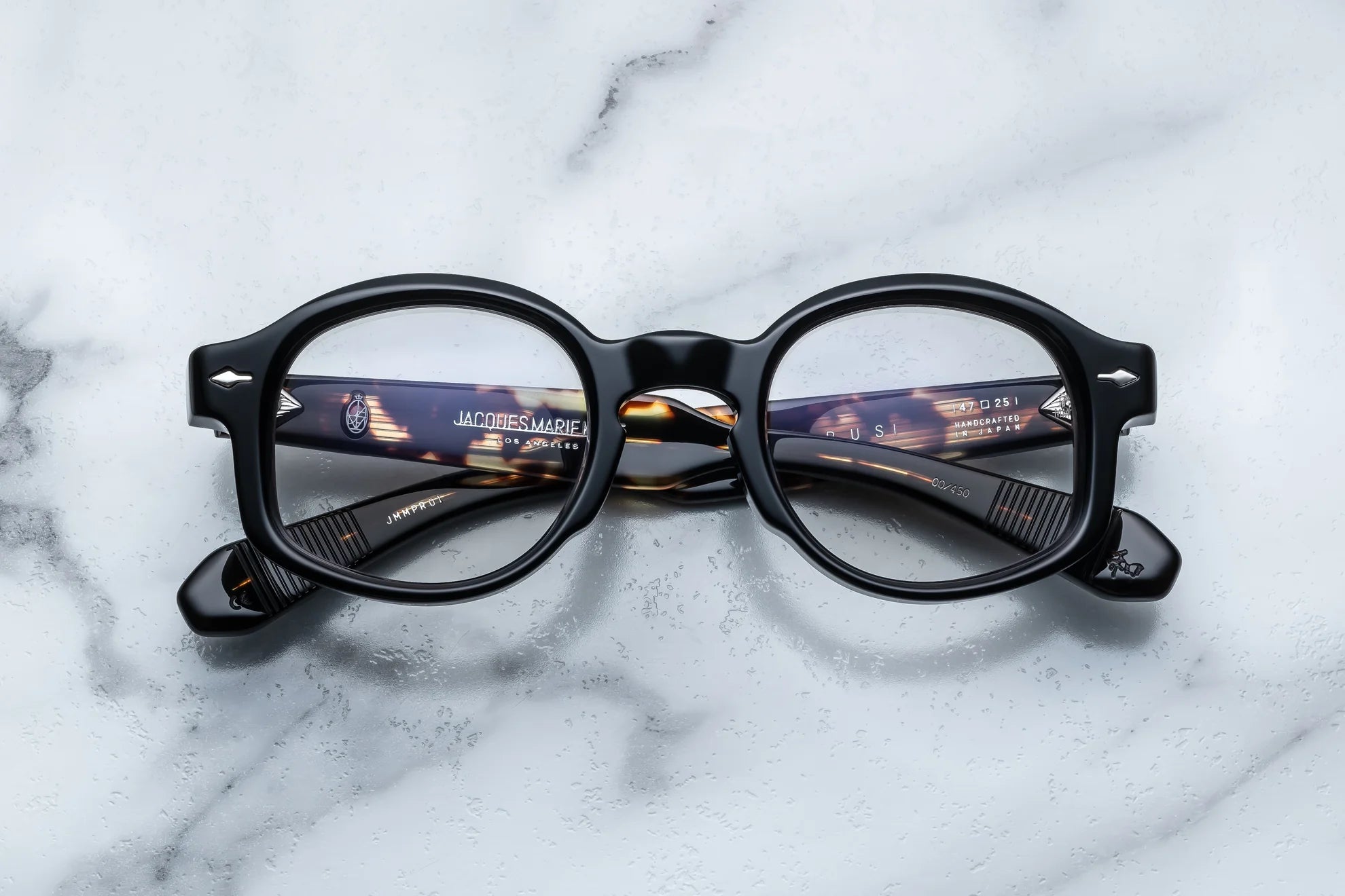 Jacques Marie Mage Petrus (Optical) in 01 Noir Superlight Grey - Luxury Eyewear