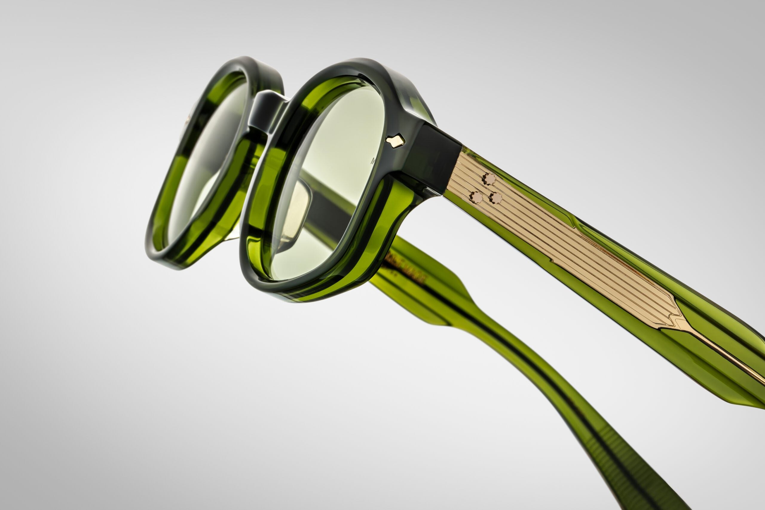 Jacques Marie Mage Petrus (Sunglasses) in 20 Rover Light Bottle Green - Side View