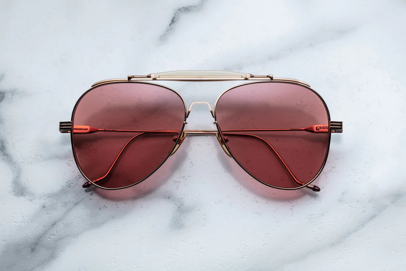 Jacques Marie Mage Gonzo Peyote in 3E Rose Gold Rose - Luxury Eyewear