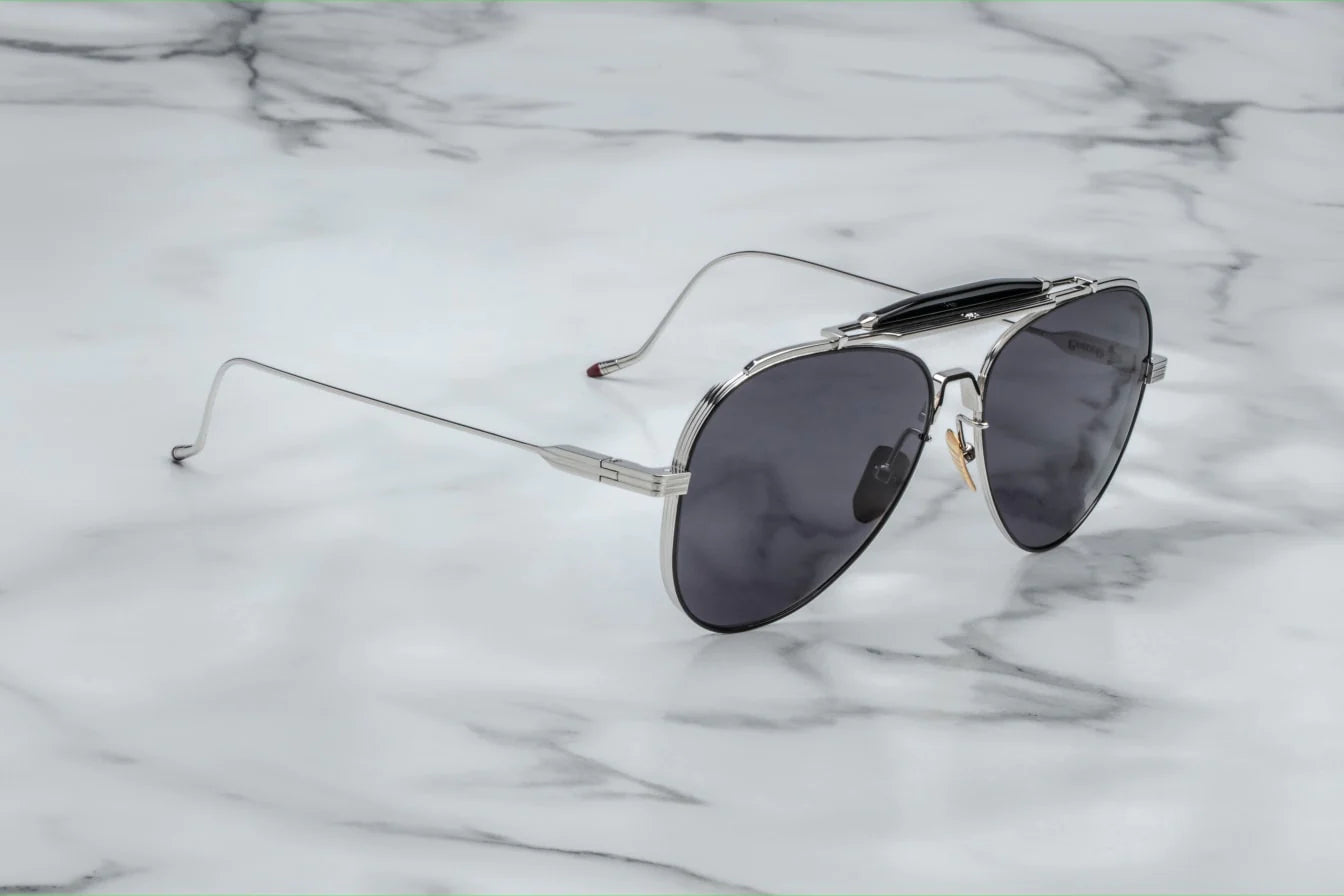 Jacques Marie Mage Gonzo Peyote in 2O Silver Fox Jet - Side View