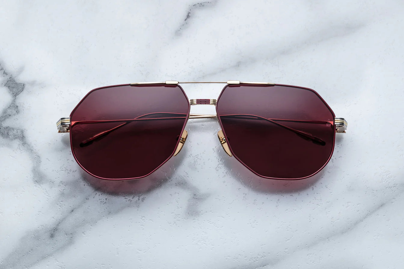 Jacques Marie Mage Reynold in 22 Champagne Mahogany Gradient - Luxury Eyewear