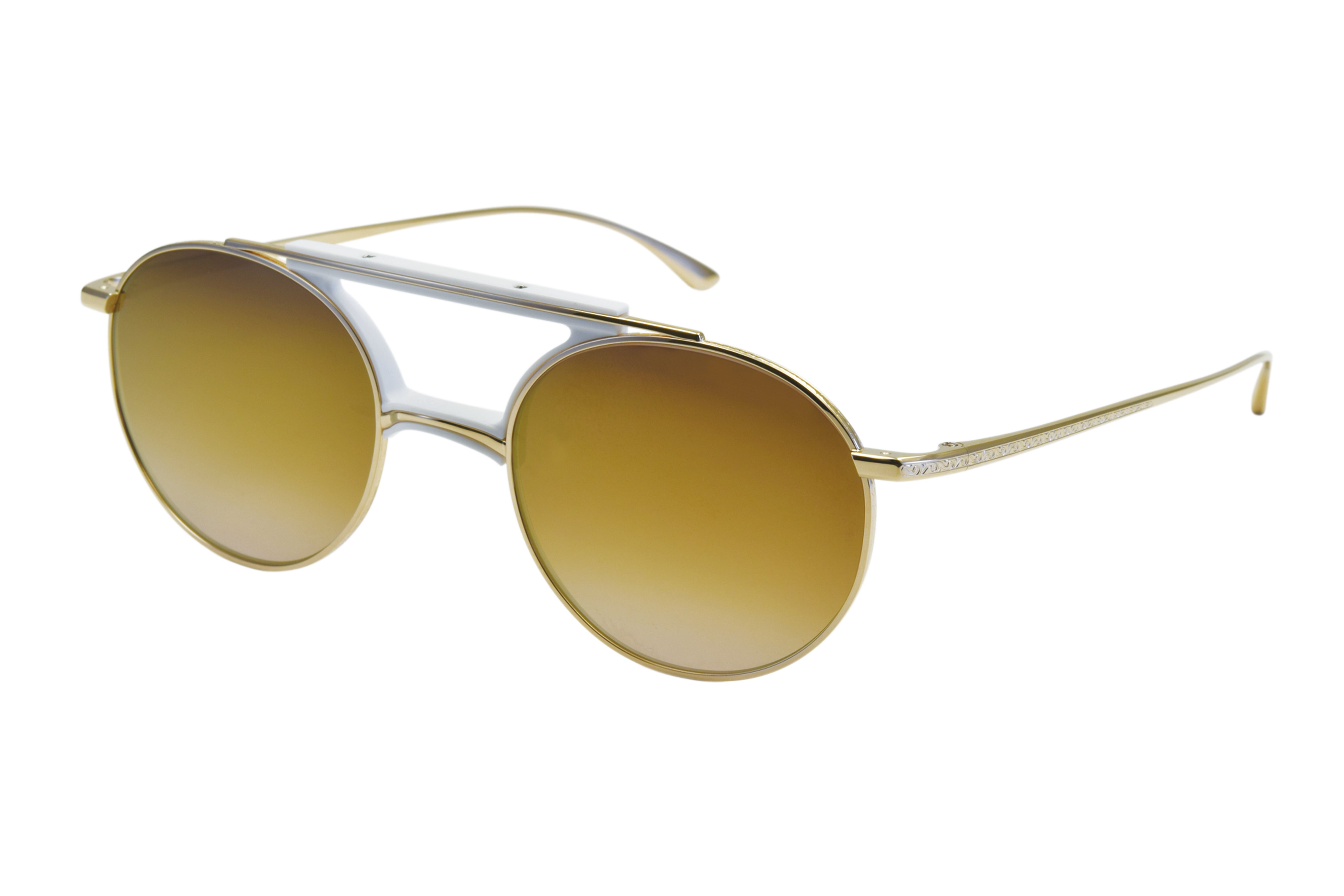 Masunaga x Kenzo Takada Ryu Sunglasses - 40 Gold/White