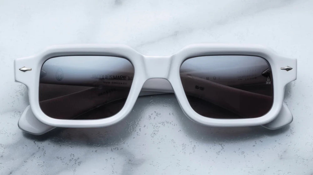 Jacques Marie Mage Sandro in 4B White Chrome - Luxury Eyewear