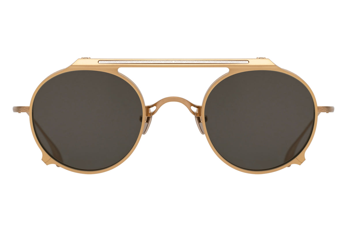 Masunaga x Kenzo Takada Scutum II Sunglasses in Gold/Gry