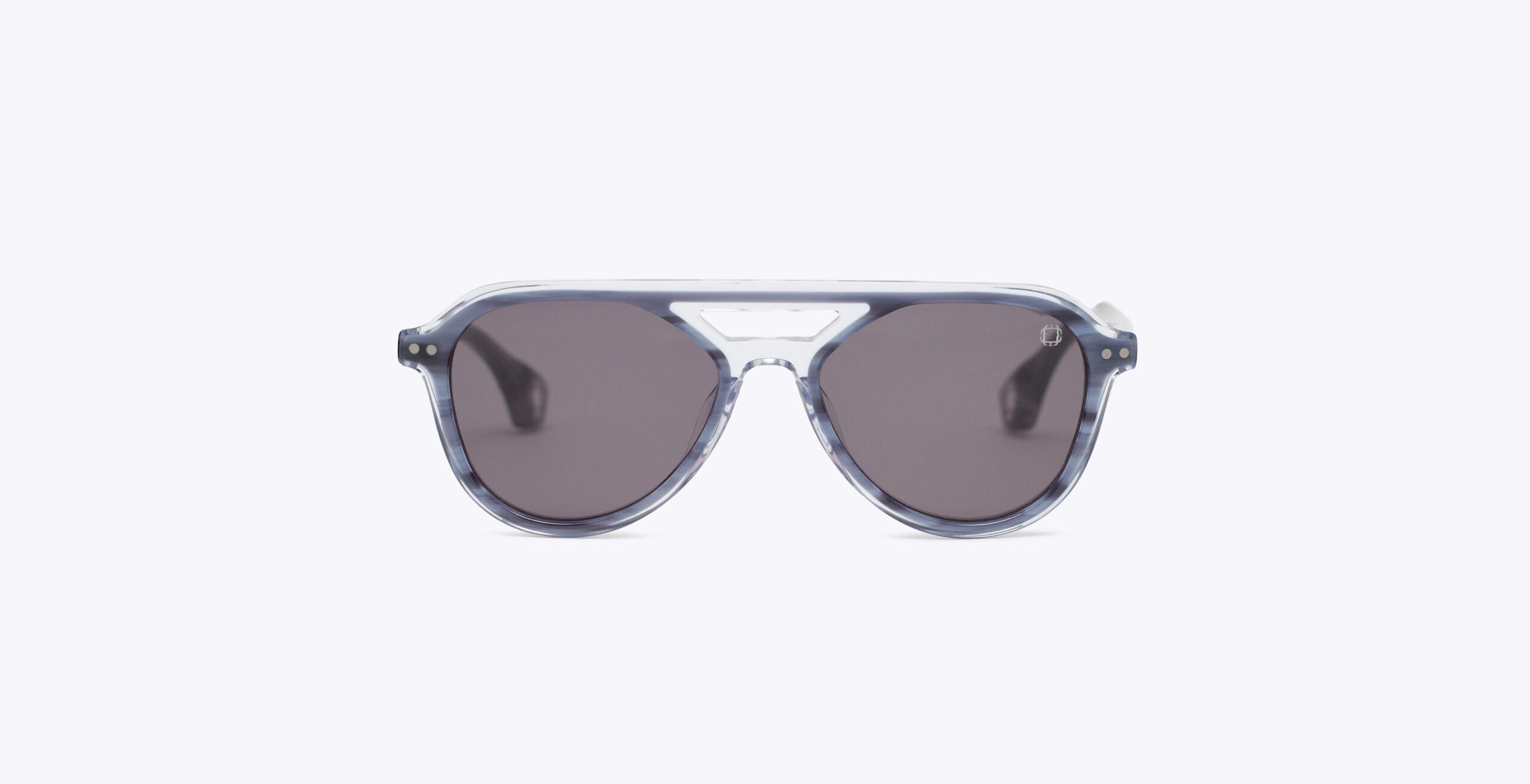 Blake Kuwahara Spaulding Sunglasses in Navy Horn