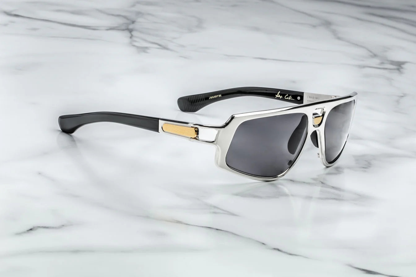 Jacques Marie Mage Scarface in 16K Platinum Jet - Side View