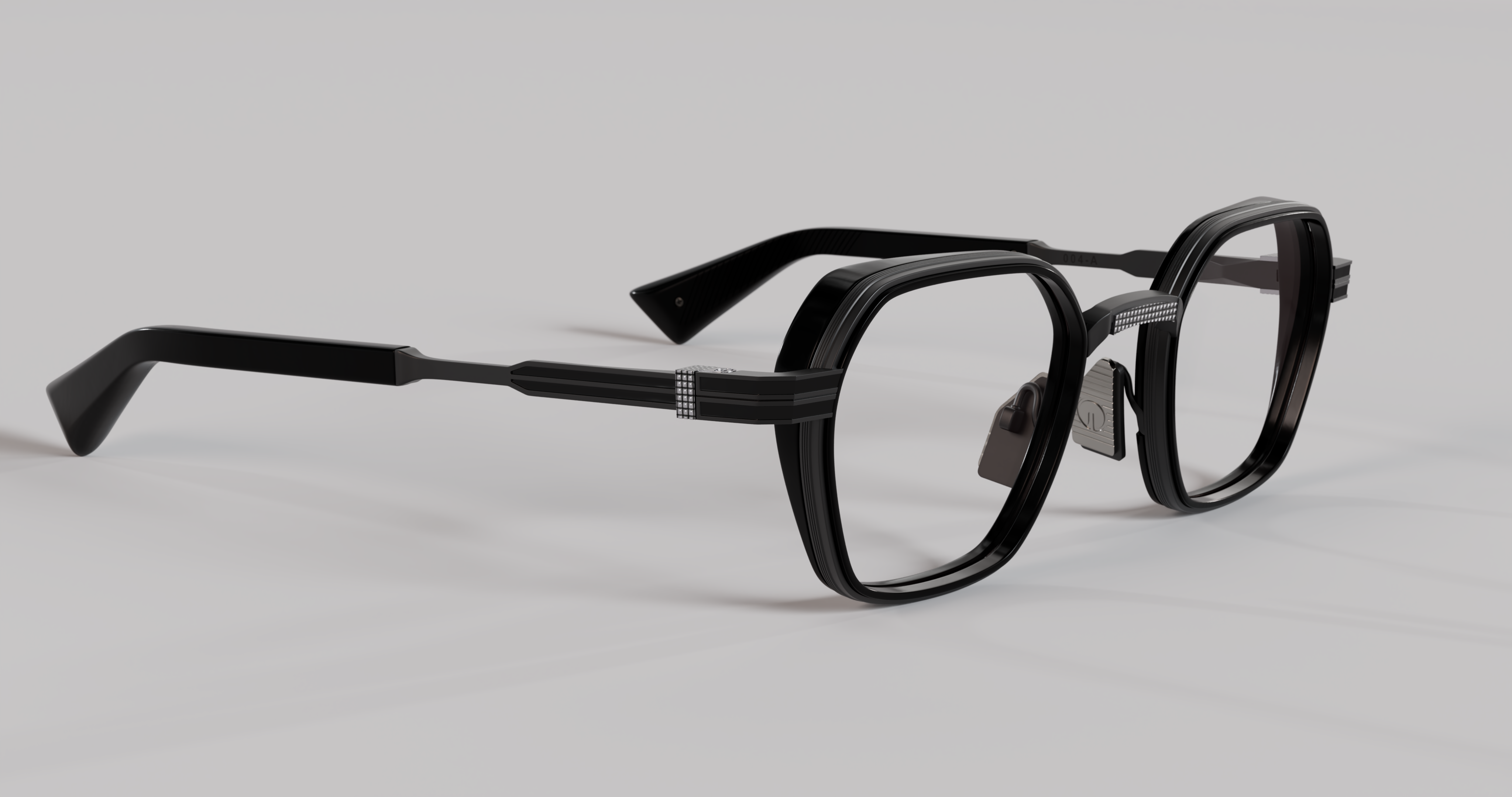 Masunaga MOC 004 Color C — Matte Black / Black