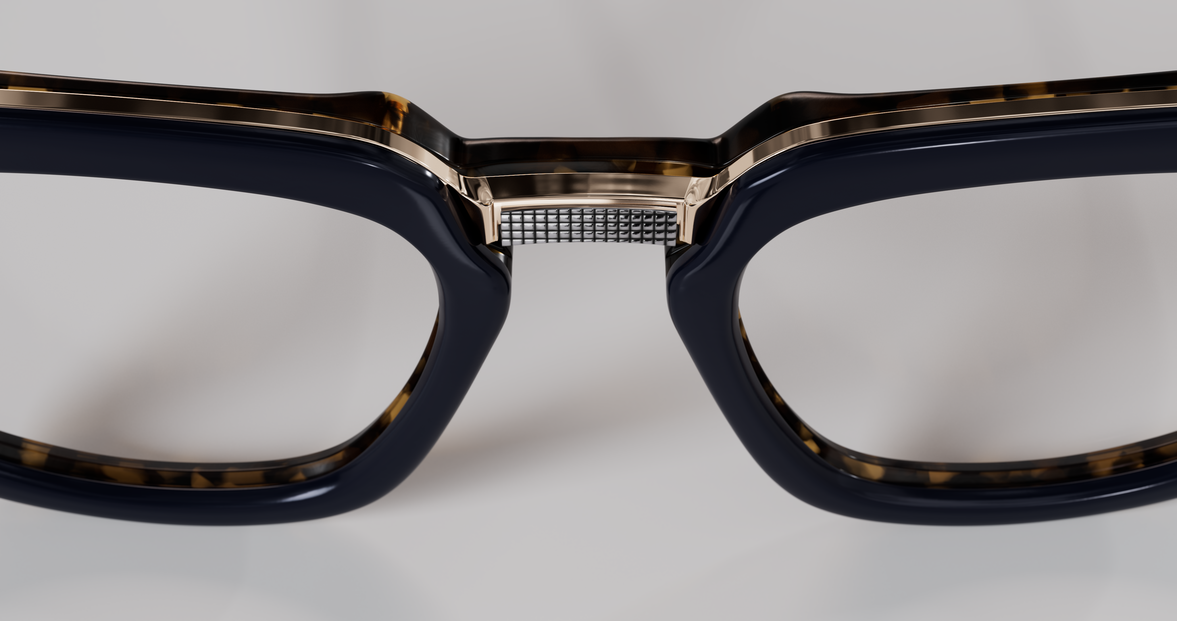 Masunaga MOC 005 Color B — Antique 12K Gold / Navy – Tortoise