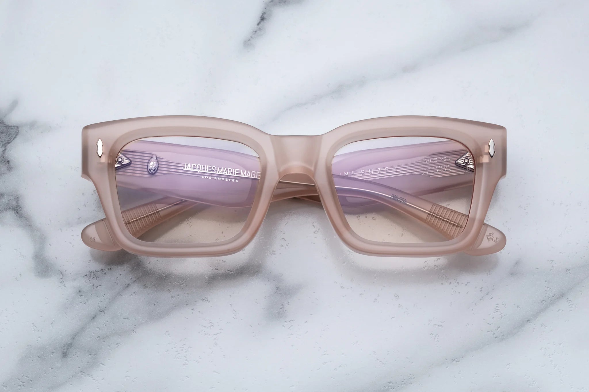Jacques Marie Mage Suze in 15U Pink Quartz Superlight Pink - Luxury Eyewear