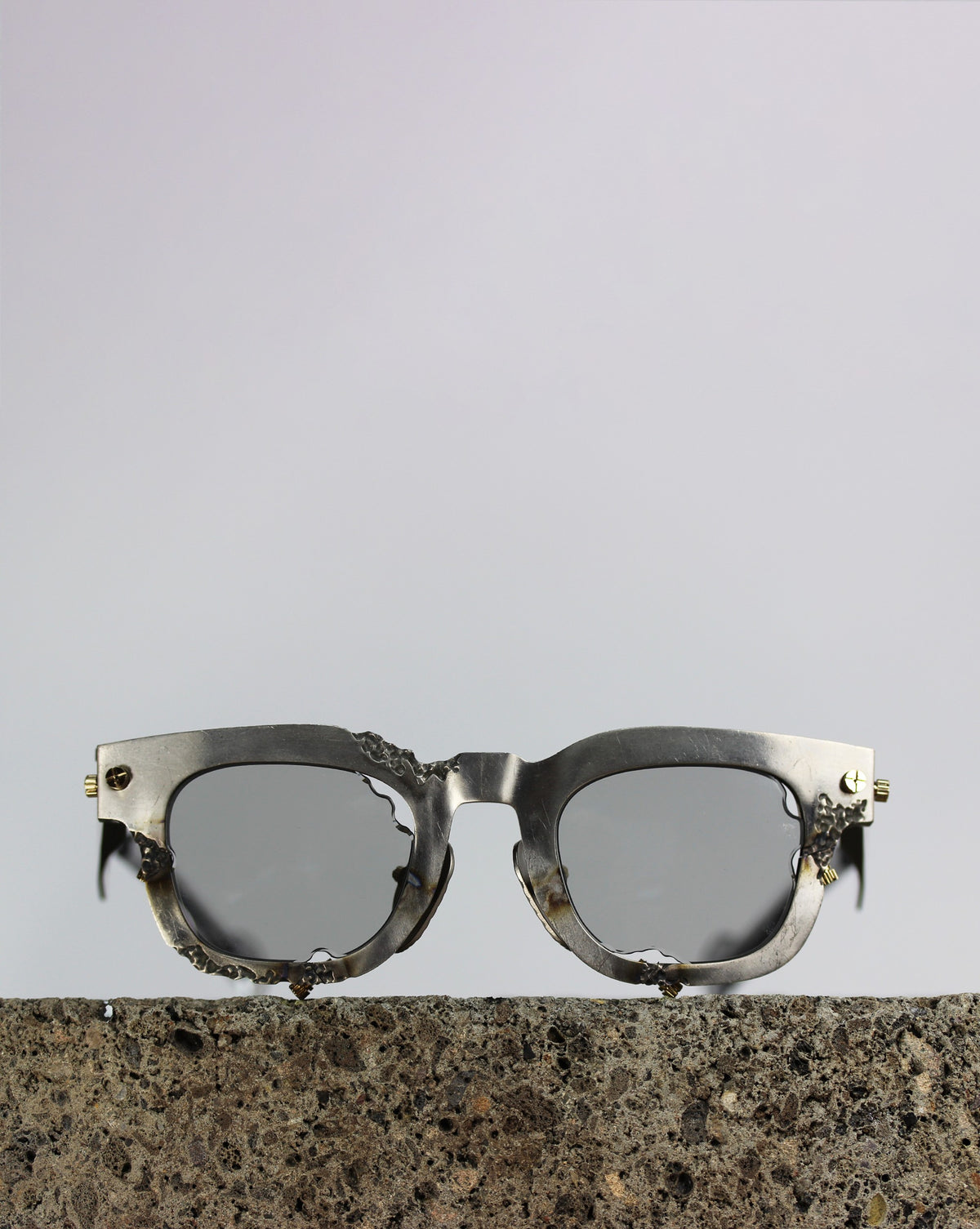 Titanium Museum Specimen 01 Sunglasses in C5 Polished Raw Metal