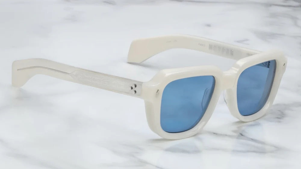 Jacques Marie Mage Taos in 15Q Mykonos Blue - Side View