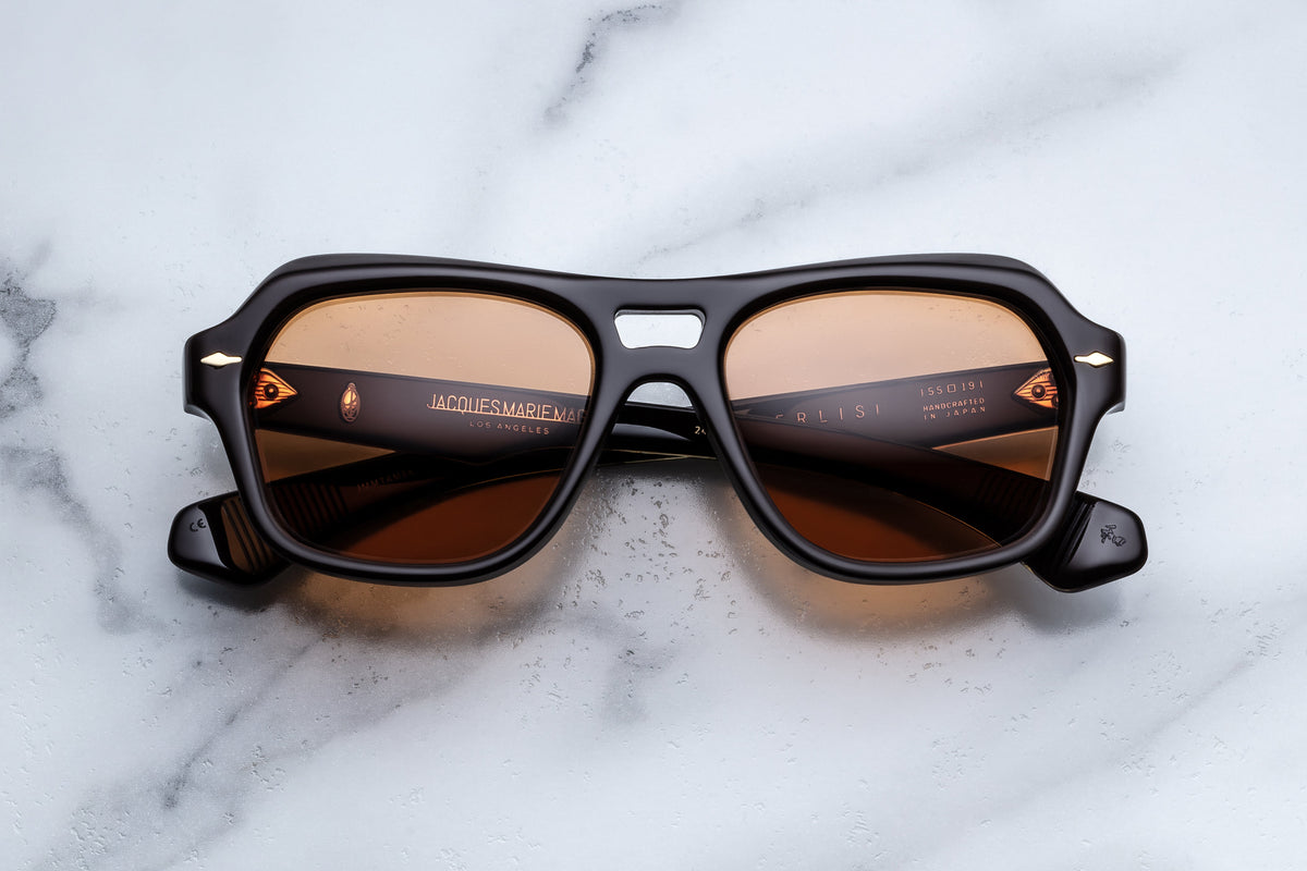 Jacques Marie Mage Tamerlis Sunglasses in 5K Walnut Orange
