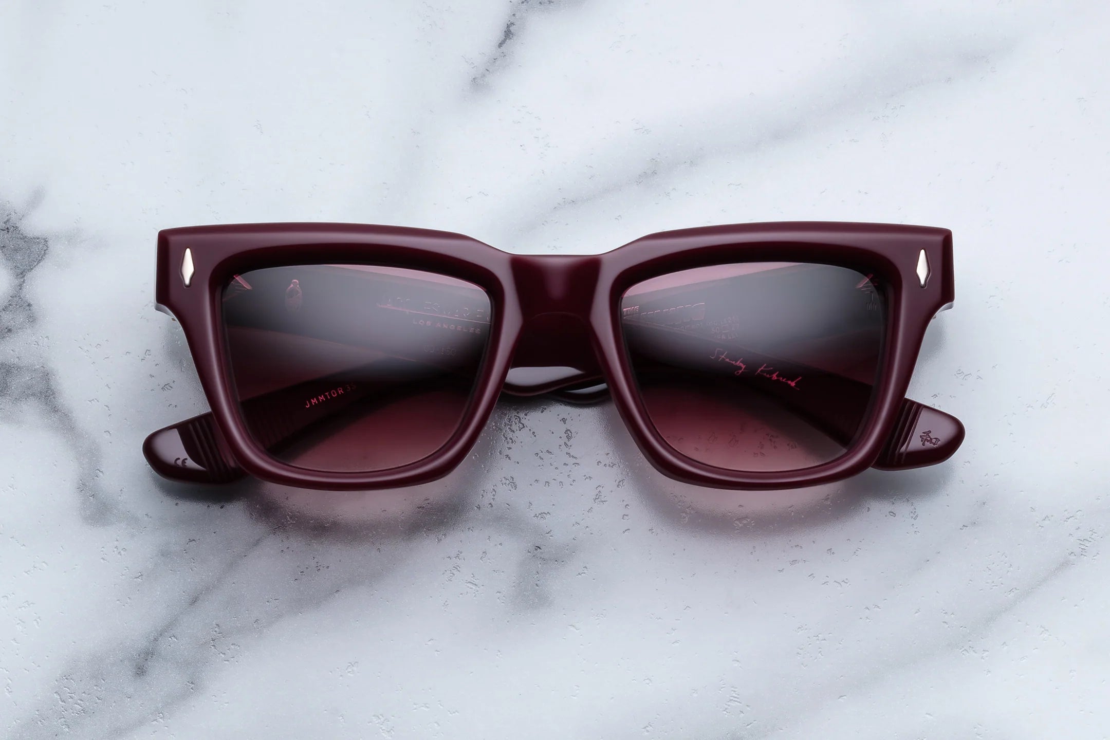 Jacques Marie Mage Torrance × Stanley Kubrick in 3S Reserve Burgundy Gradient - Luxury Eyewear