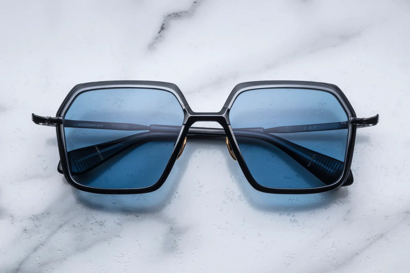 Jacques Marie Mage Ugo in 88 Black Azure - Luxury Eyewear
