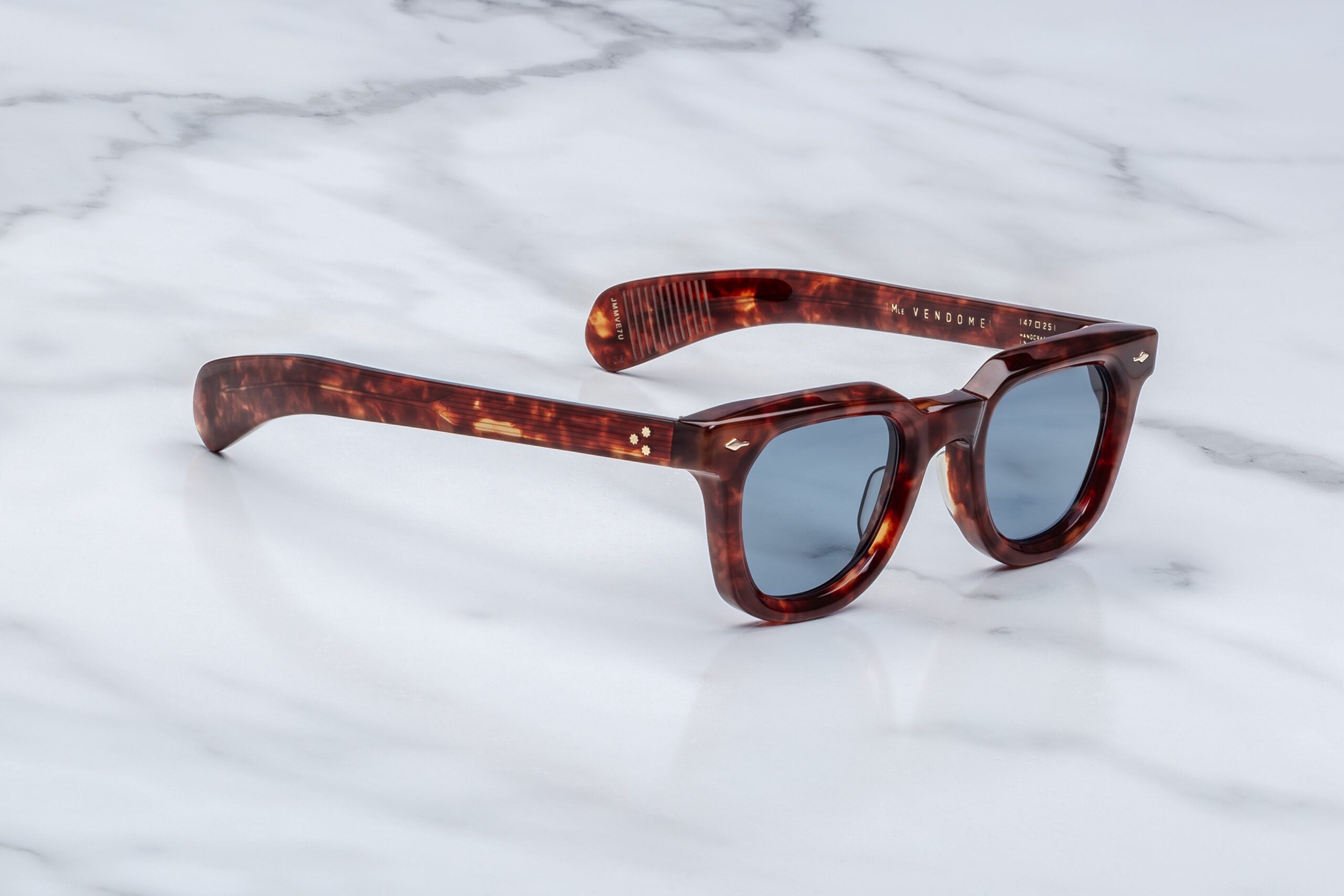 Jacques Marie Mage Vendome (Sunglasses) in 7U Breccia Prussian Blue - Side View