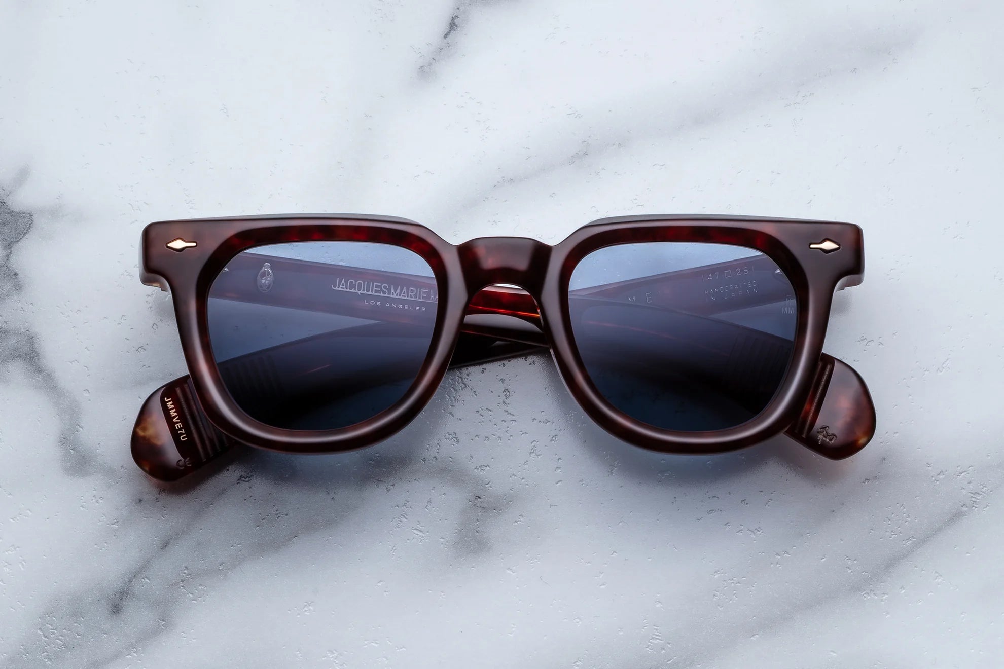 Jacques Marie Mage Vendome (Sunglasses) in 7U Breccia Prussian Blue - Luxury Eyewear