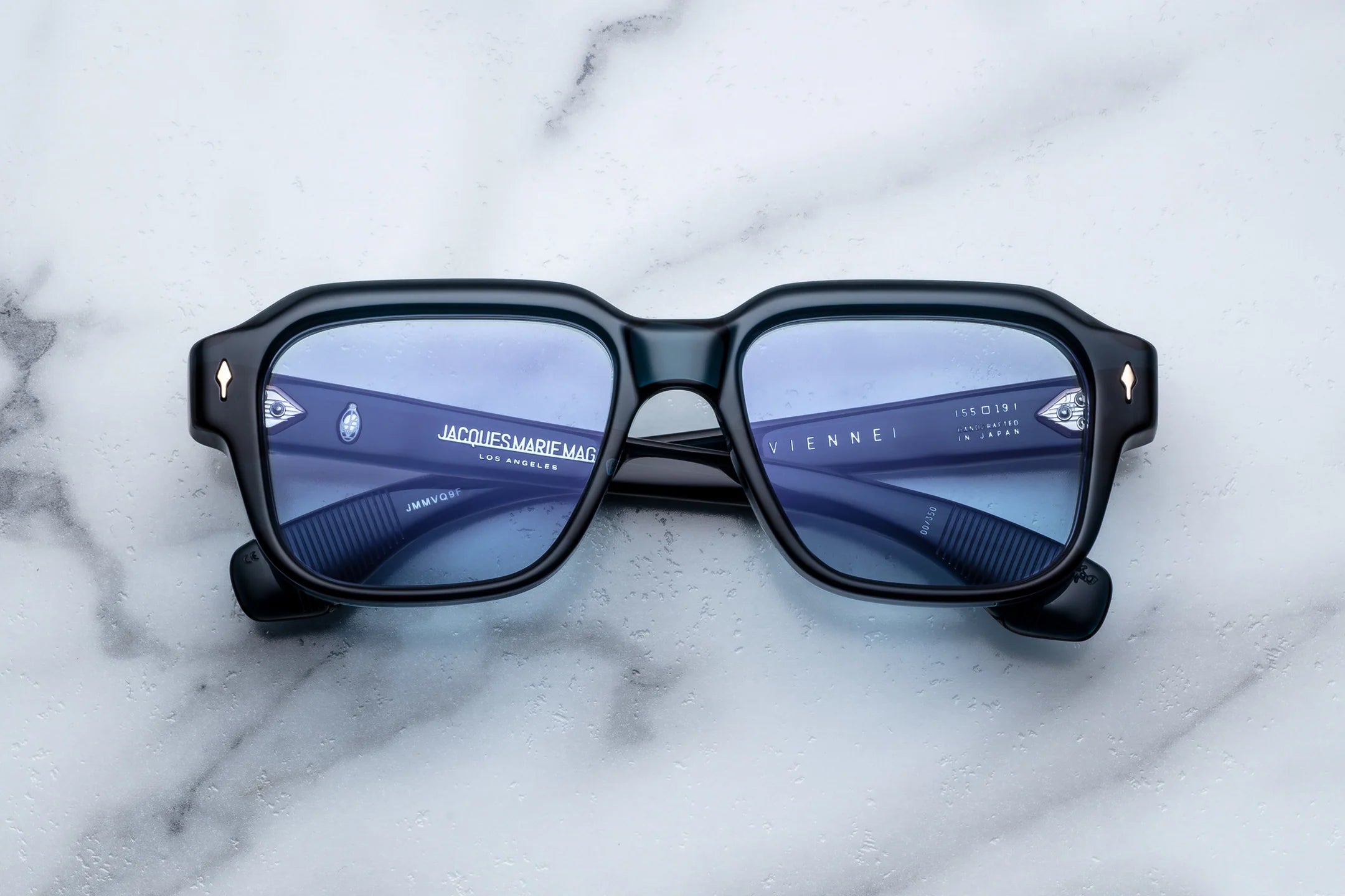 Jacques Marie Mage Vivienne in 9F Indigo Serene Blue - Luxury Eyewear