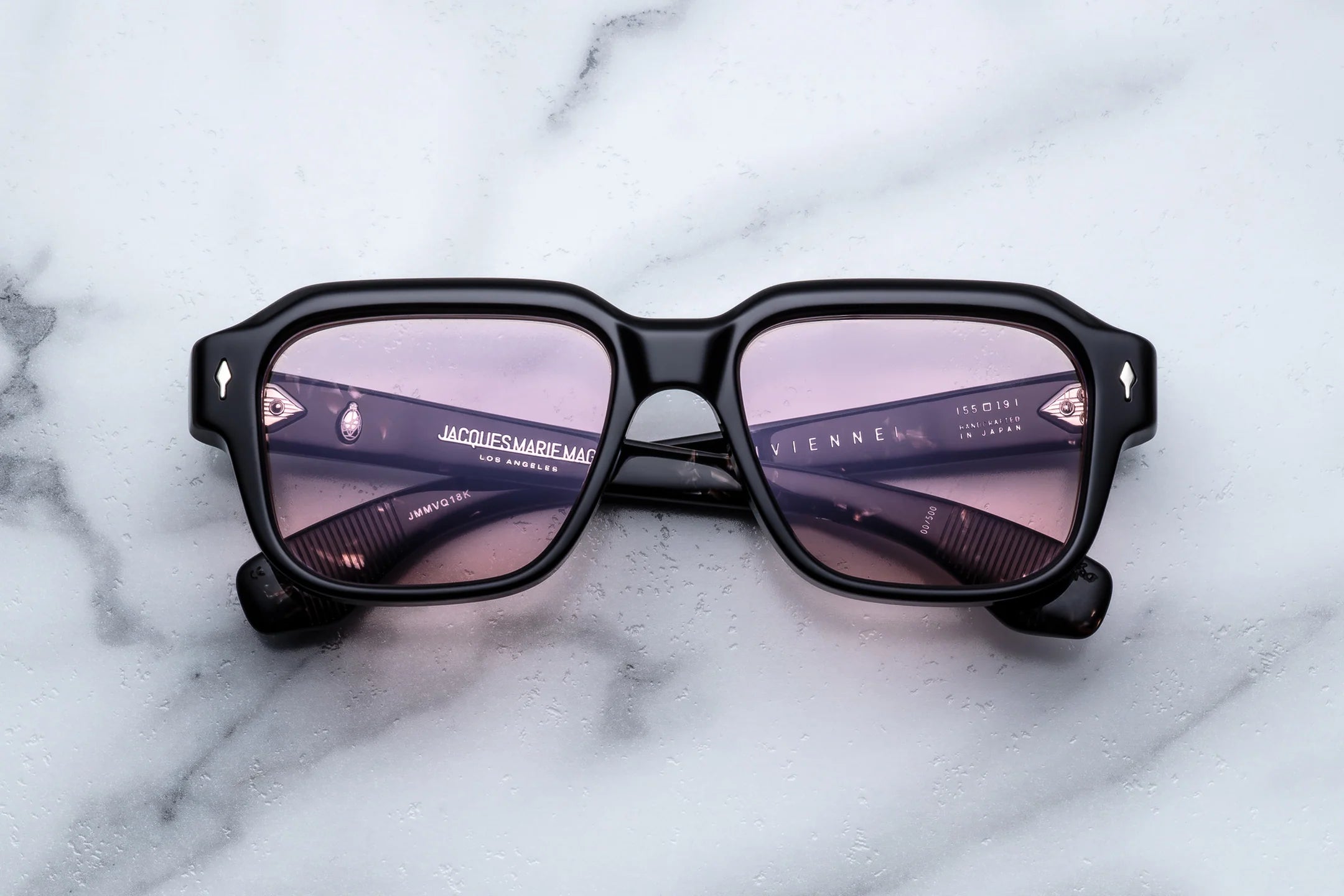 Jacques Marie Mage Vivienne in 18K Willow Bubblegum - Luxury Eyewear