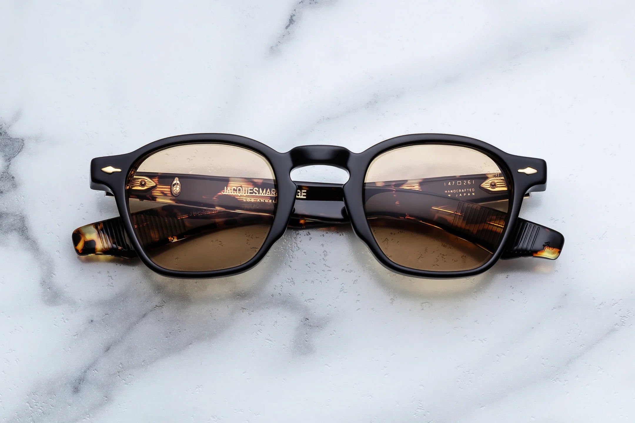 Jacques Marie Mage Zephirin (47mm) (Sunglasses) in K6 Tavern Chai - Luxury Eyewear