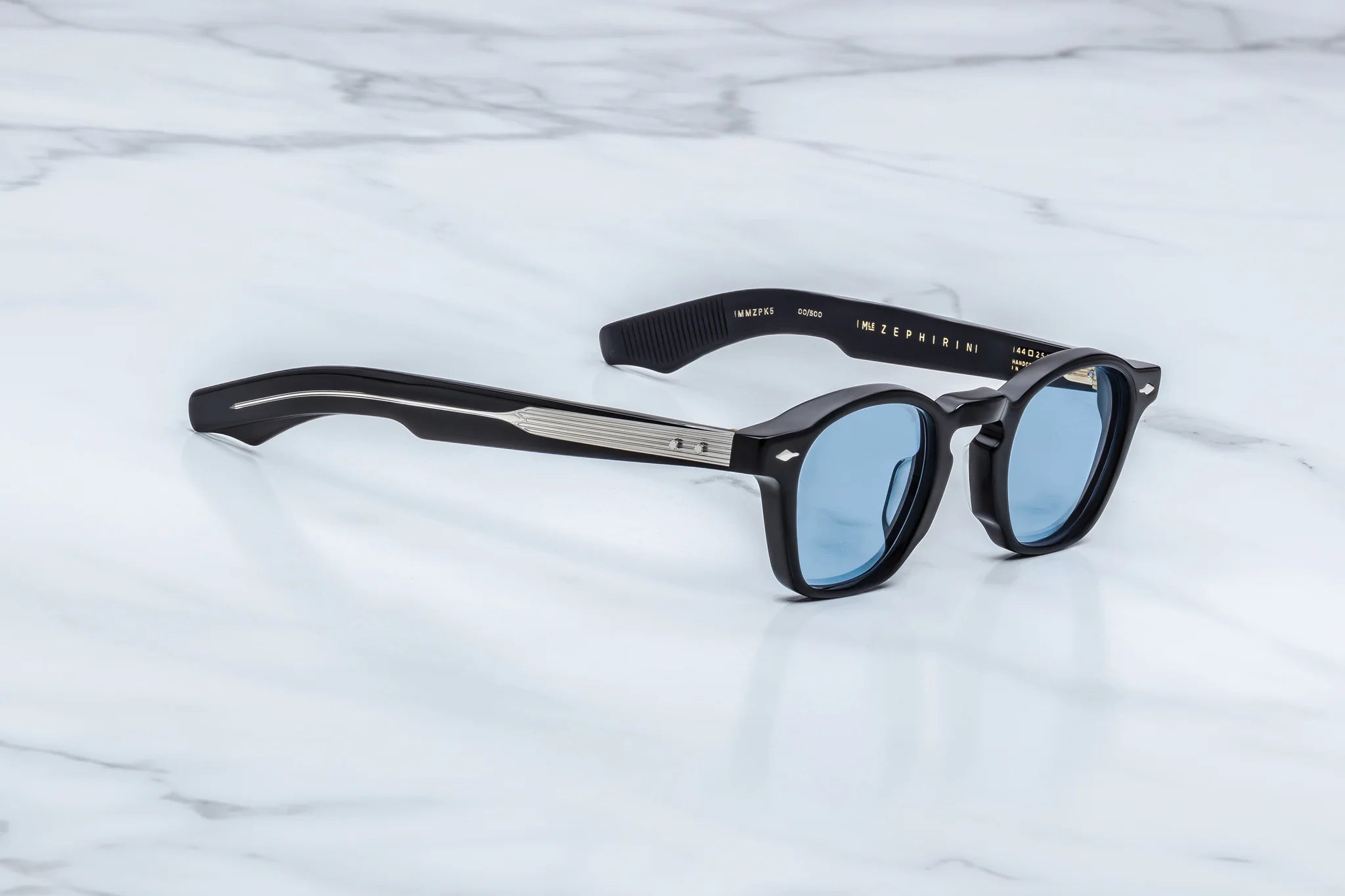 Jacques Marie Mage Zephirin (47mm) (Sunglasses) in K5 Obscure Serene Blue - Side View