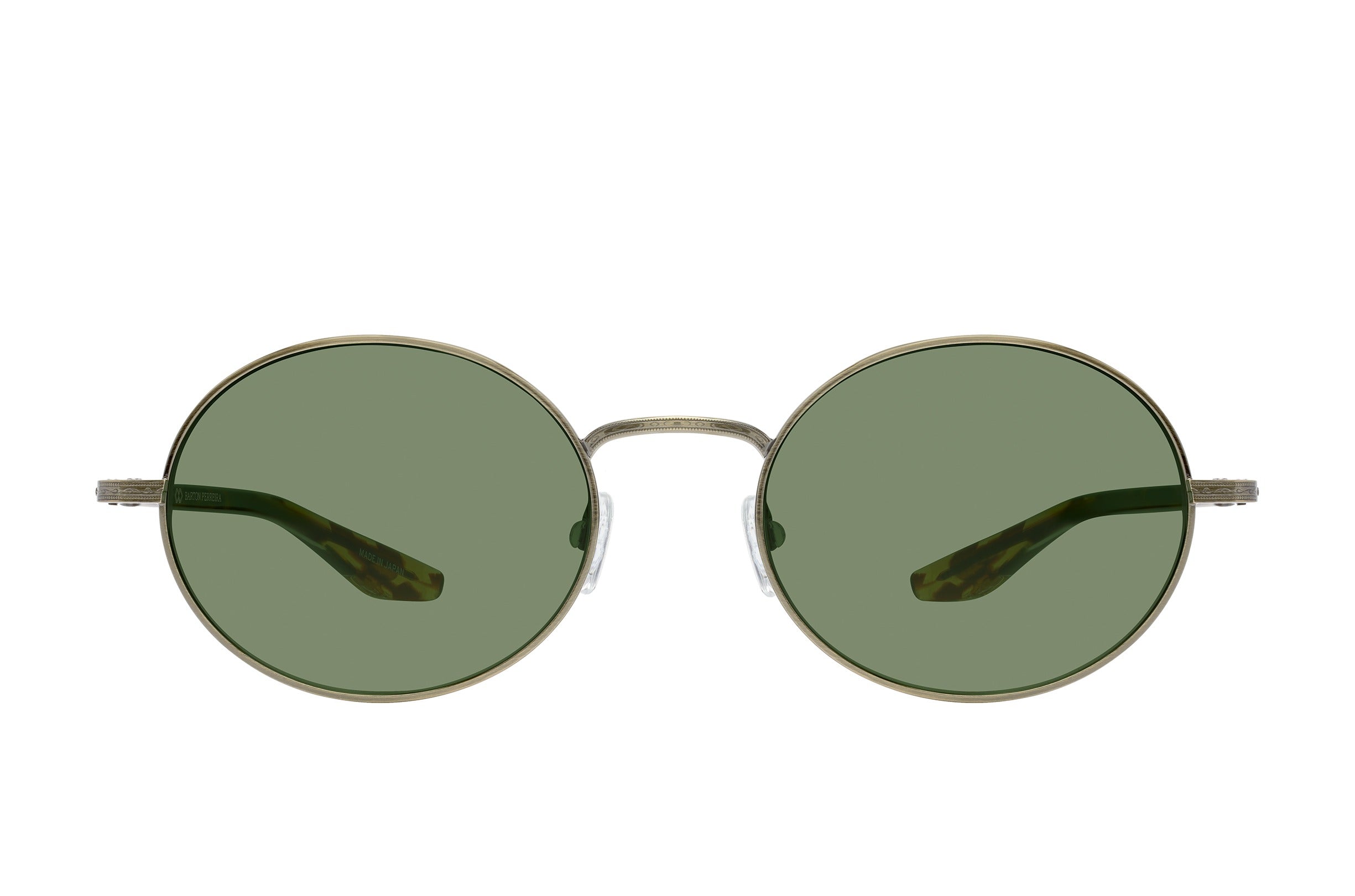 Barton Perreira Anamcara sunglasses in Antique Gold / Crystal / Classic Tortoise / Bottle Green at Visionary Optics NYC