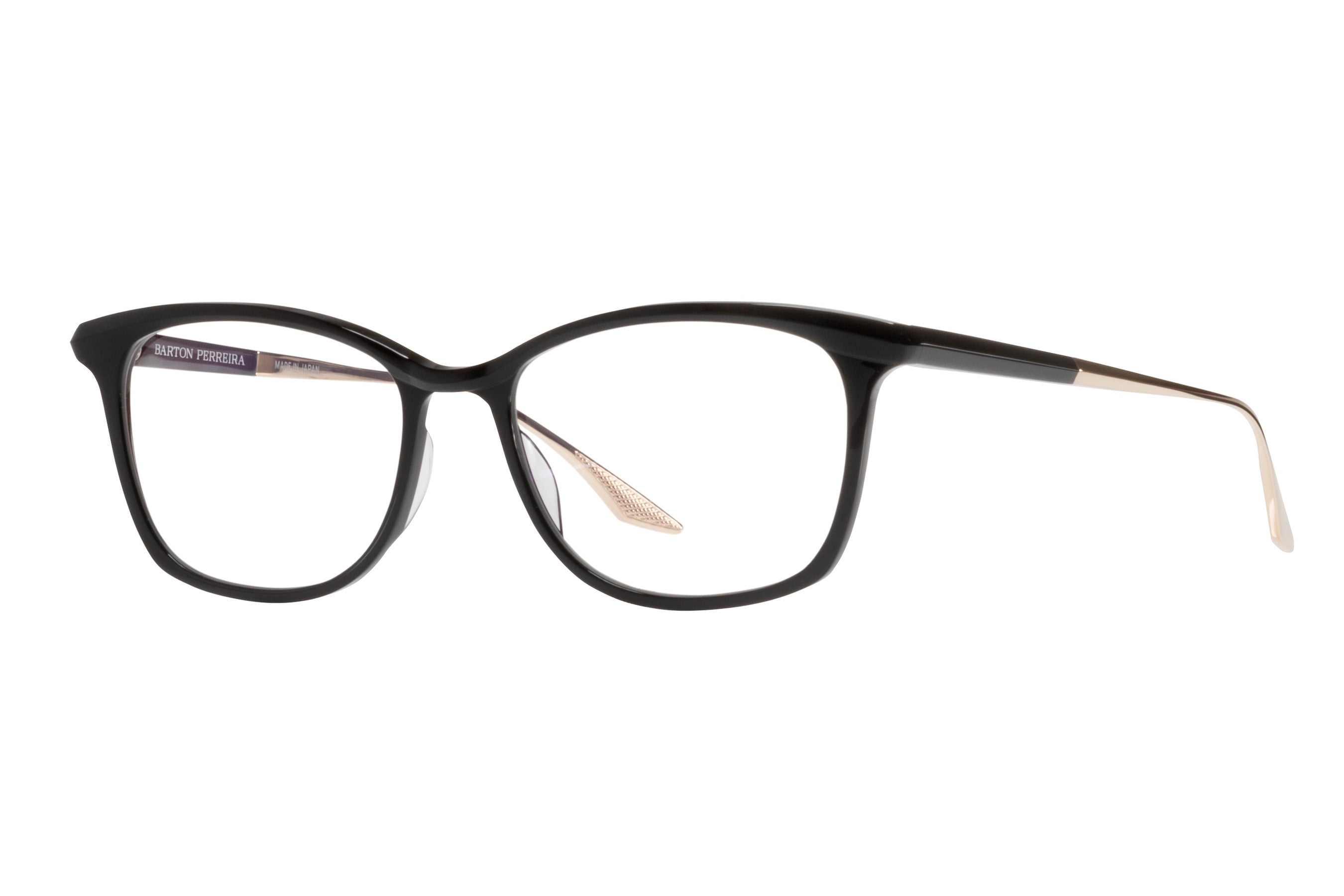 Barton Perreira Bader eyeglasses in Black / Gold at Visionary Optics NYC