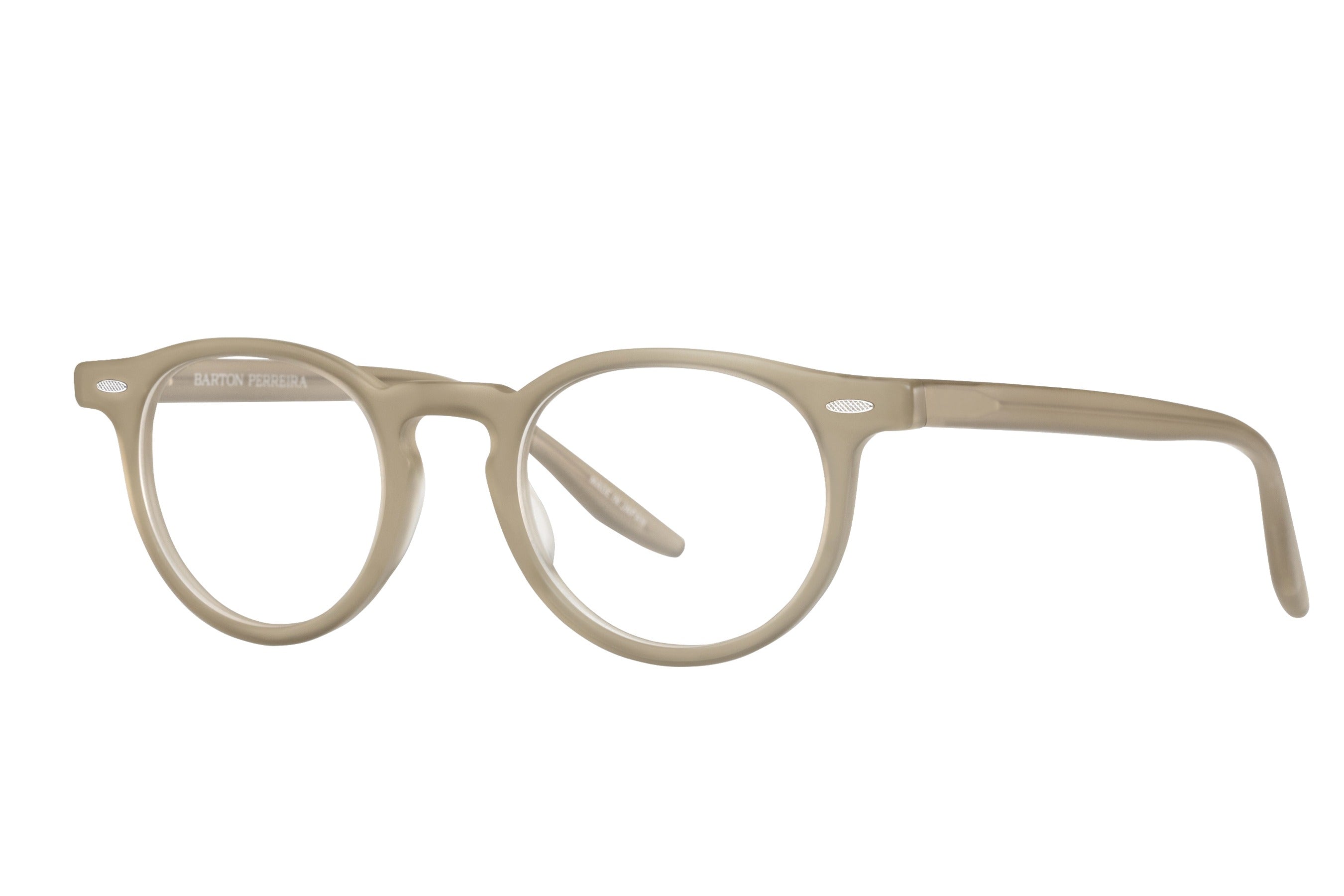 Barton Perreira Banks eyeglasses in Matte Khaki at Visionary Optics NYC